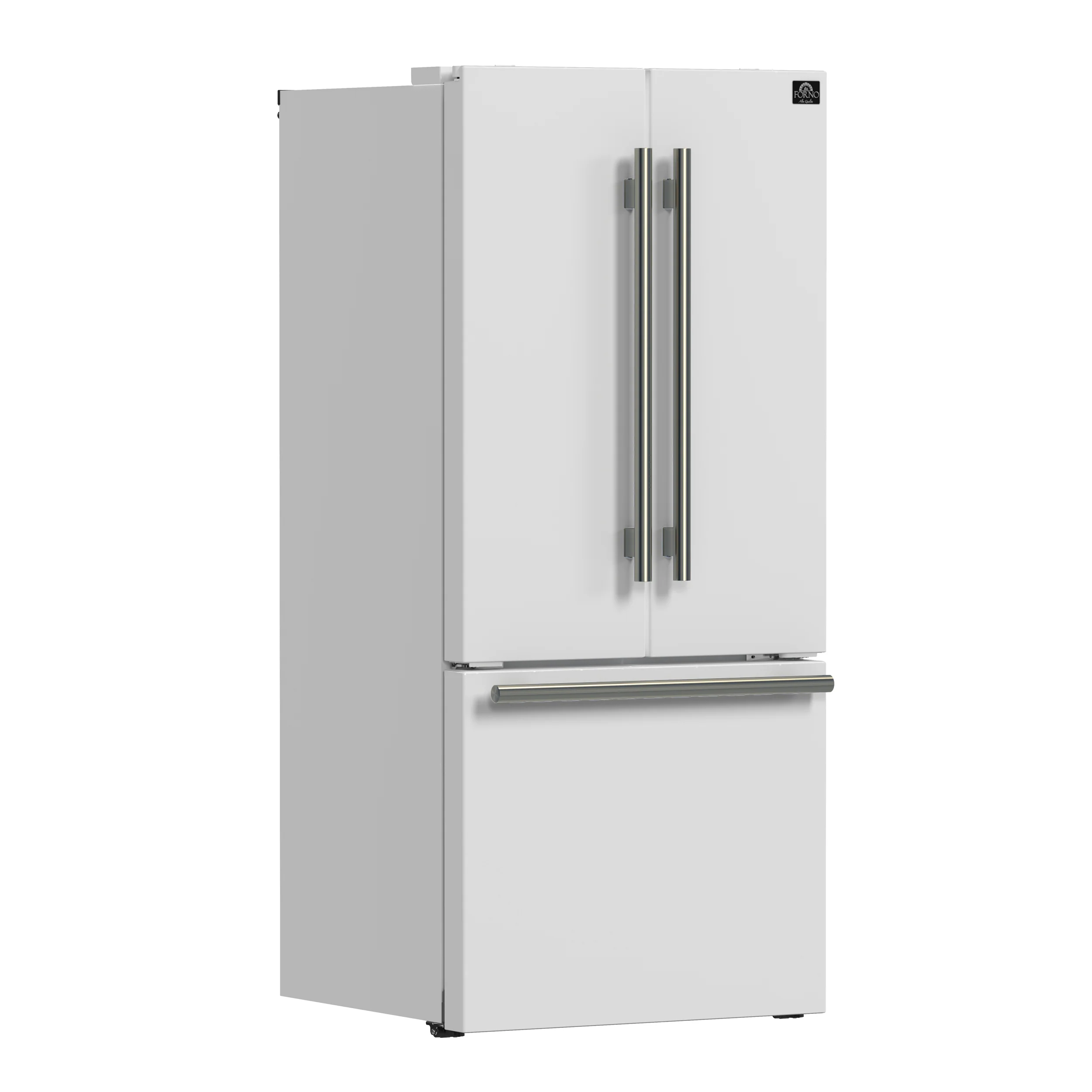 Forno Gallipoli Espresso 30-Inch White French Door Refrigerator, Bottom Freezer, 17.5 Cu. Ft., No Frost, Ice Maker - Image 5