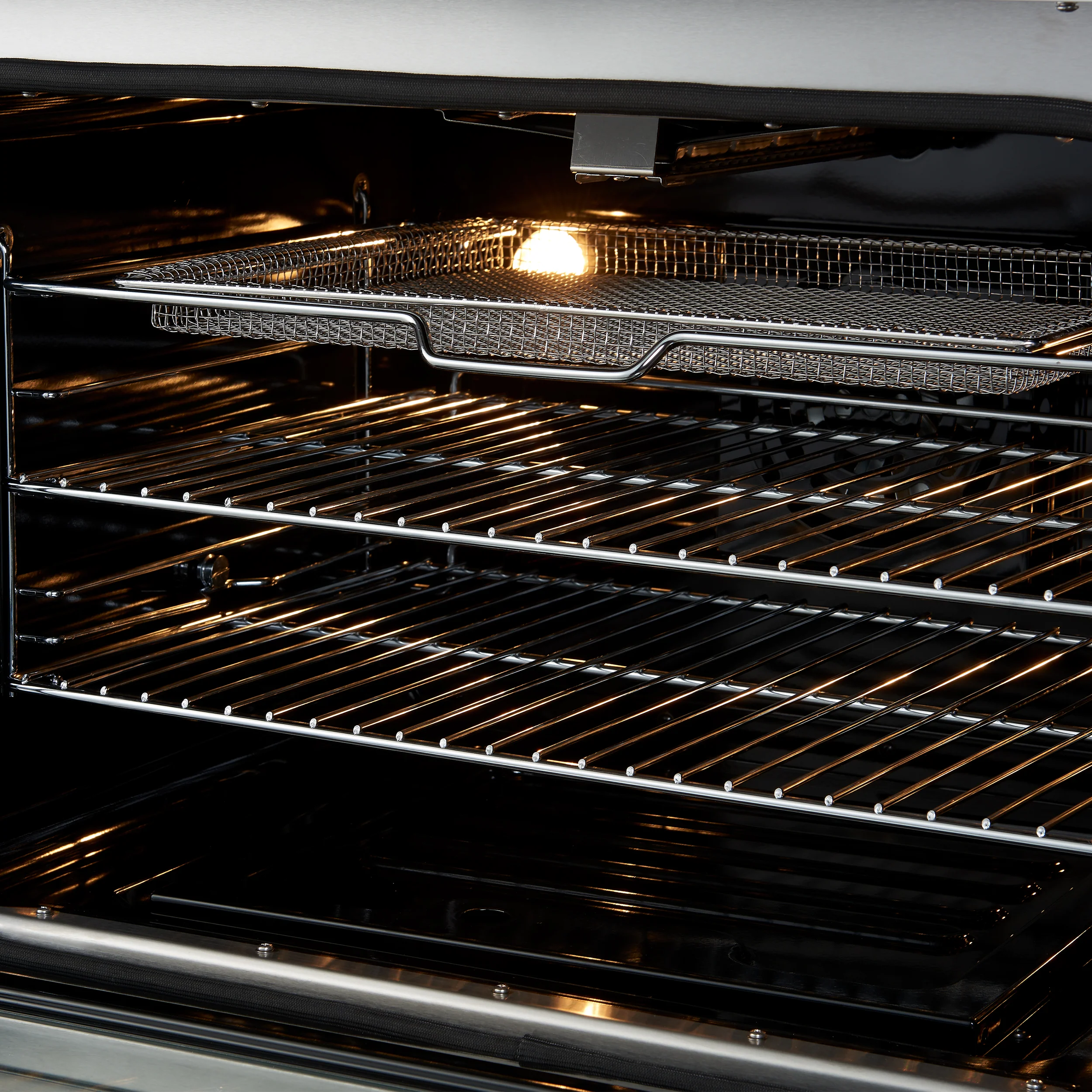 Giovanni 30-inch Gas Range Black & Antique Brass Design, 5 Burners 67,000 BTU, 4.32 cu.ft. Convection Oven - Image 9