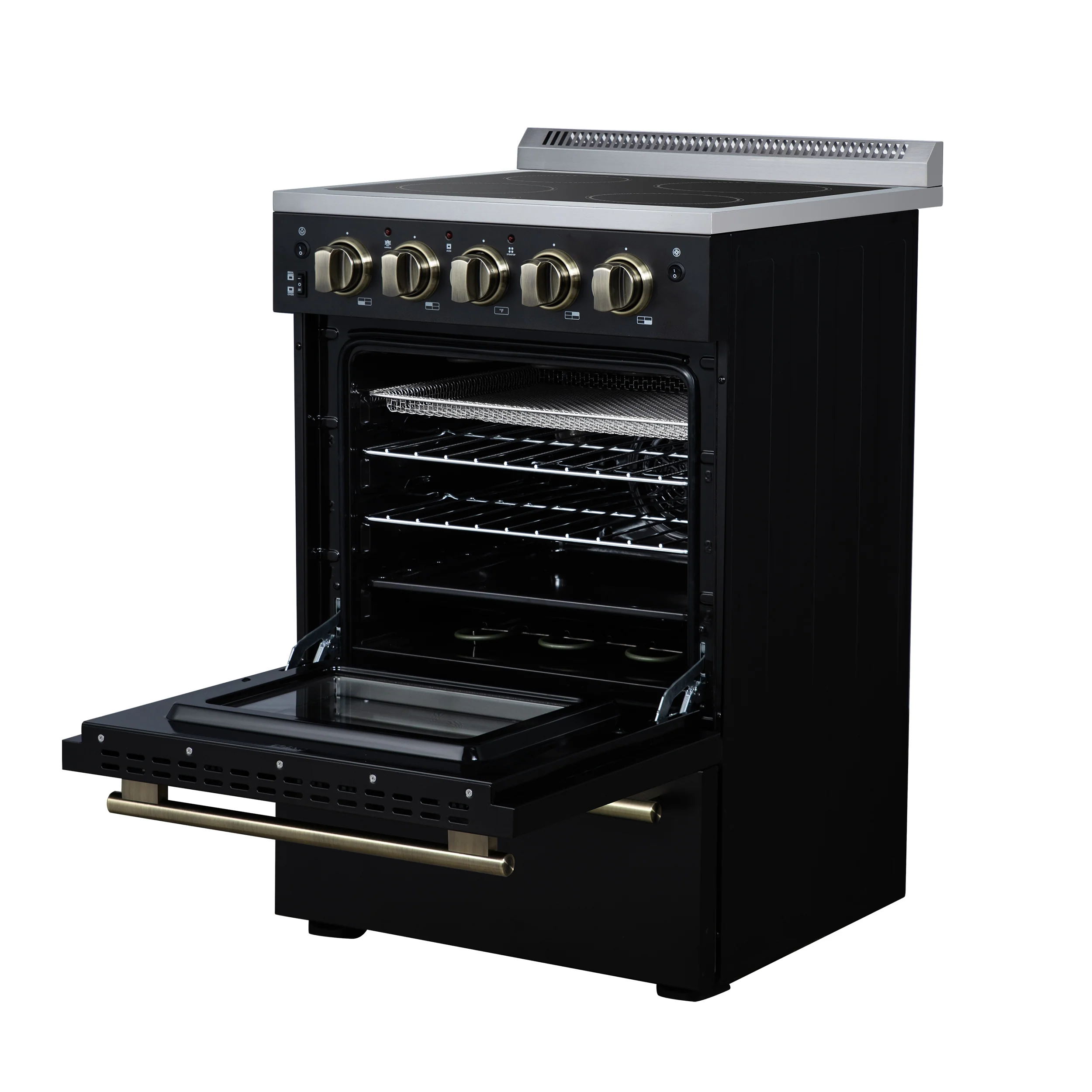 Forno Loiano 24 Inch Freestanding Electric Range in Black, Canada Version, Plug and Cord Included - Image 13