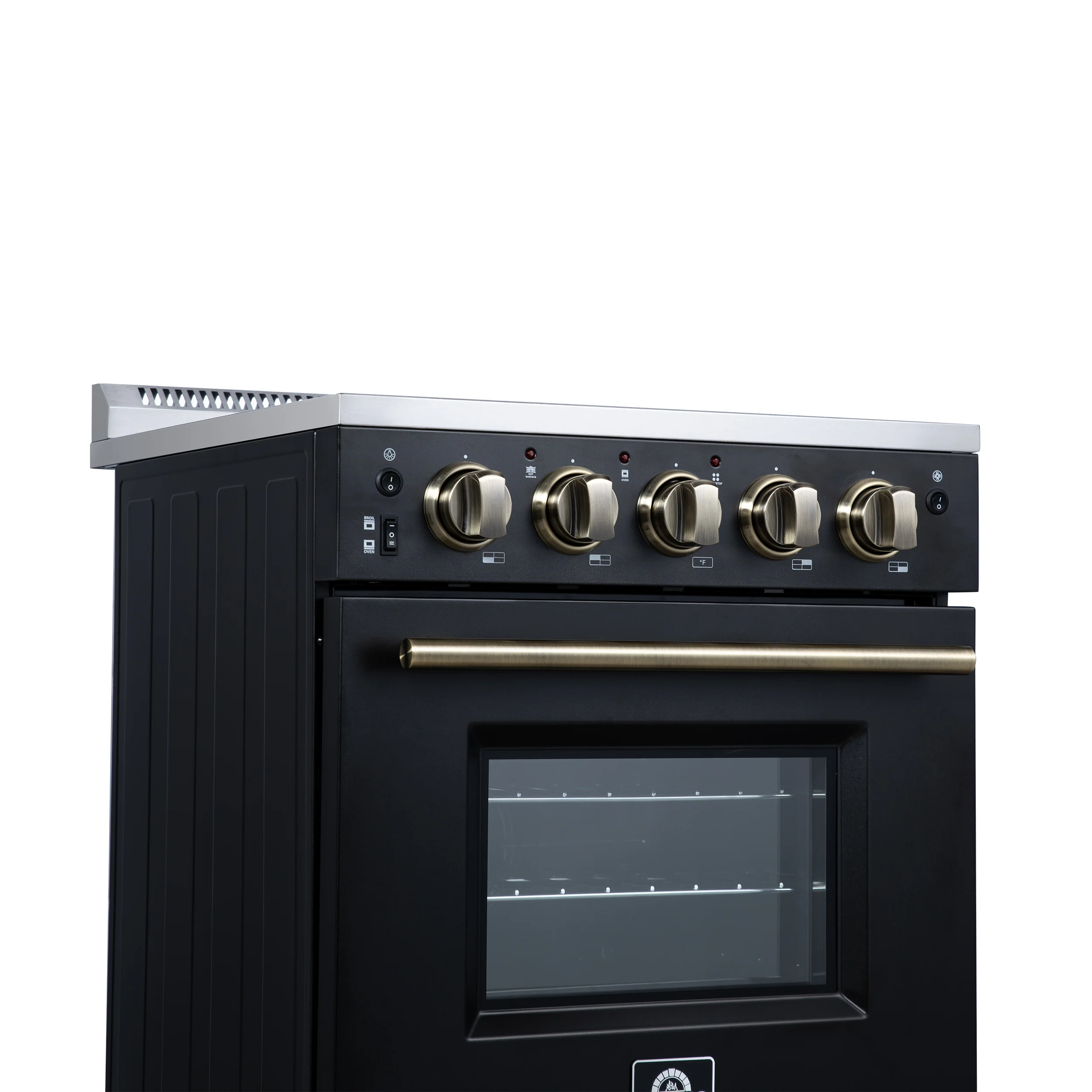 Forno Loiano 24 Inch Freestanding Electric Range in Black, Canada Version, Plug and Cord Included - Image 7