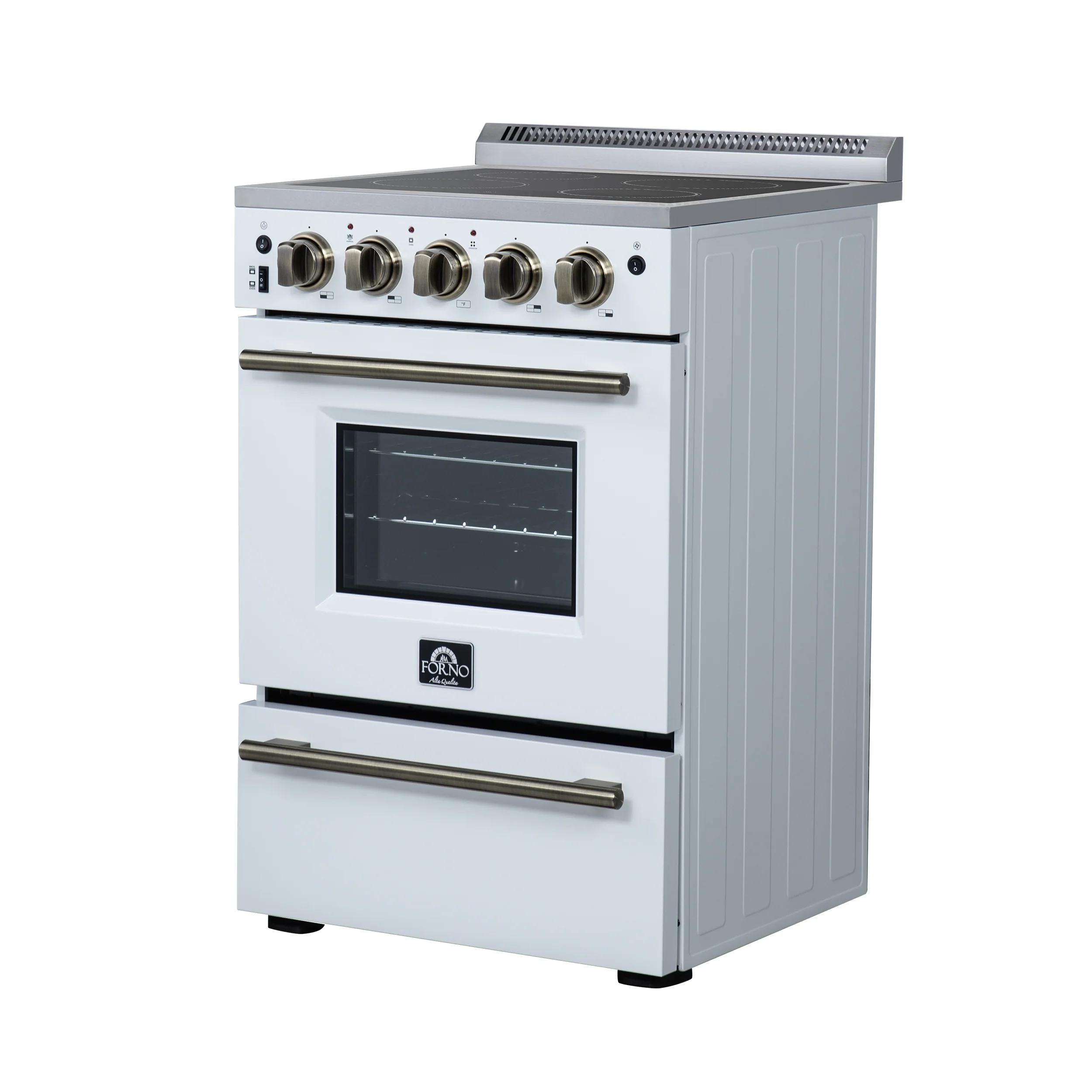 Forno Loiano 24 Inch Freestanding Electric Range in White, Canada Version, Plug and Cord Included - Image 11