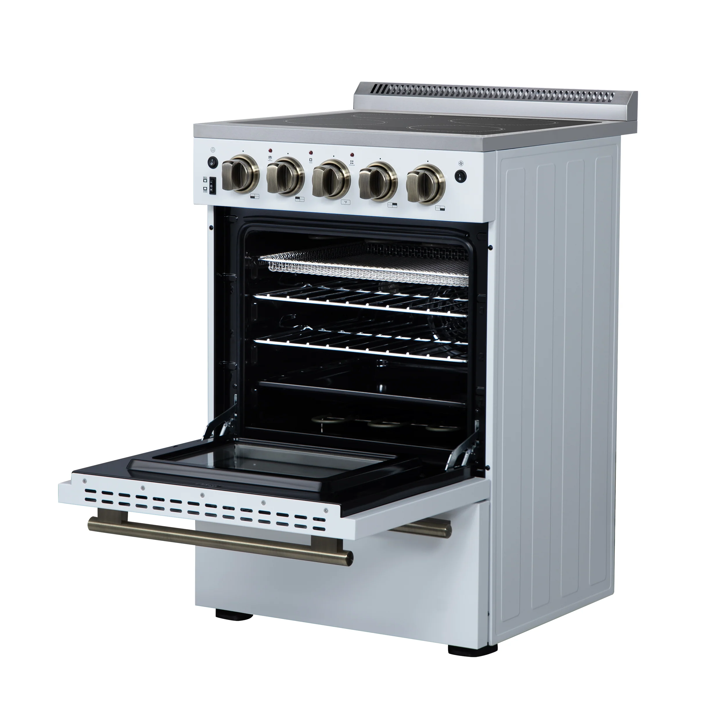 Forno Loiano 24 Inch Freestanding Electric Range in White, Canada Version, Plug and Cord Included - Image 12