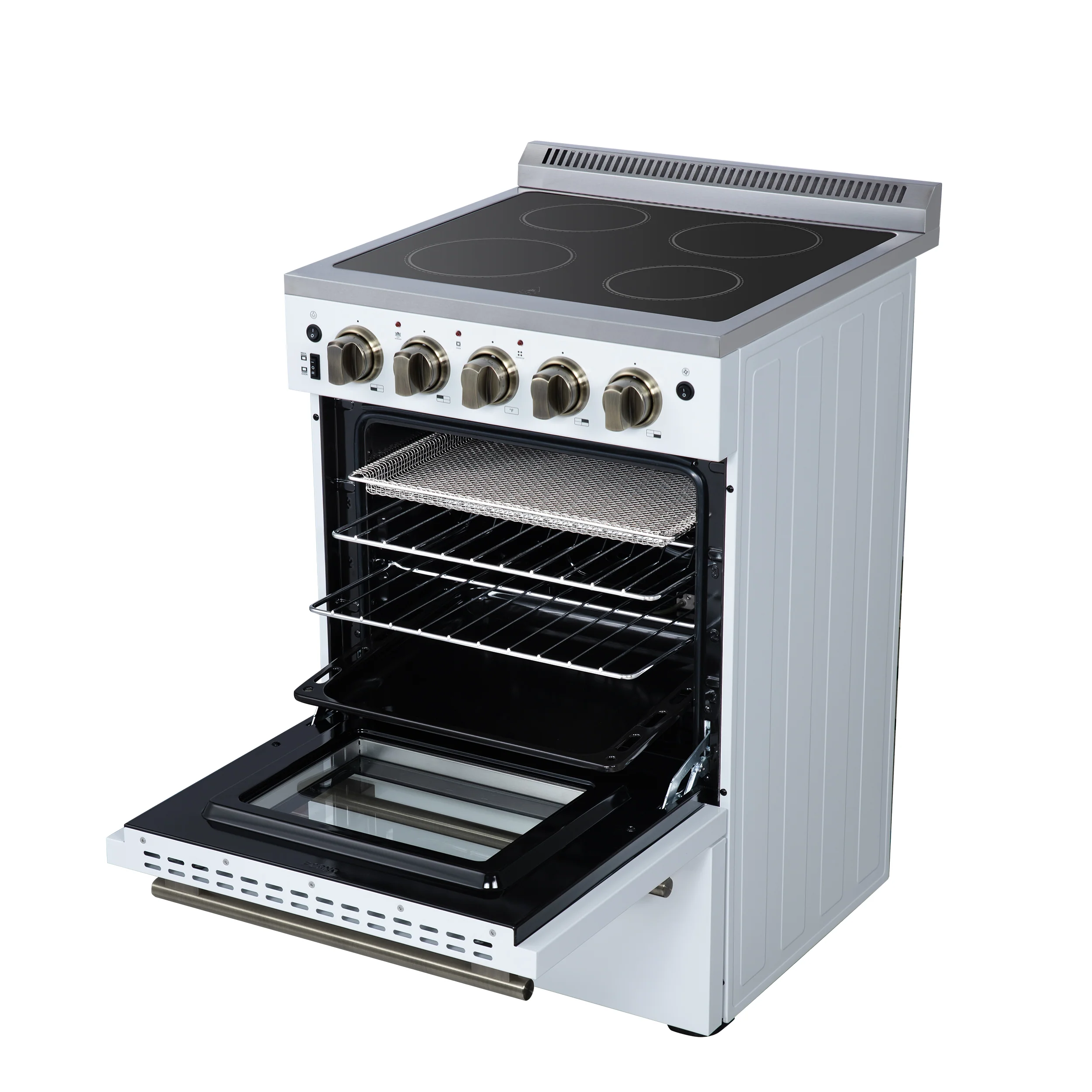 Forno Loiano 24 Inch Freestanding Electric Range in White, Canada Version, Plug and Cord Included - Image 13