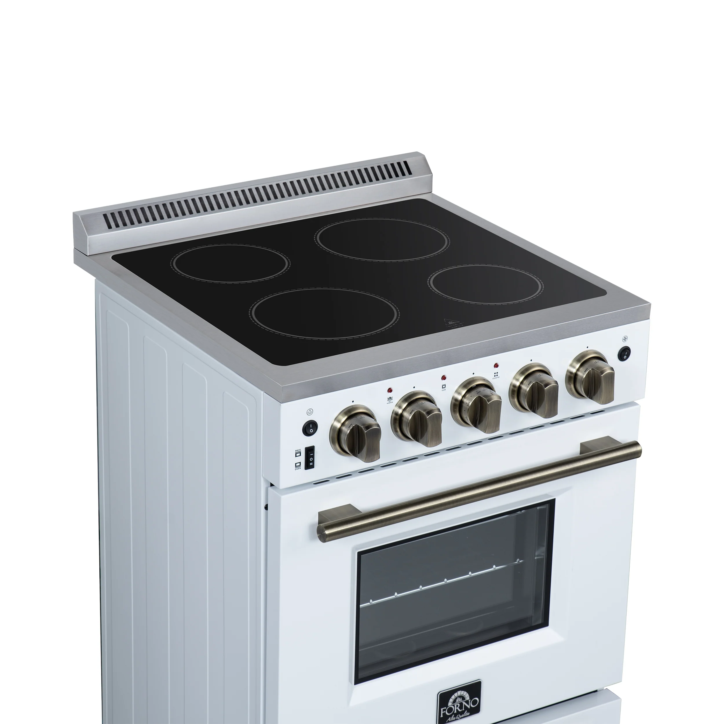 Forno Loiano 24 Inch Freestanding Electric Range in White, Canada Version, Plug and Cord Included - Image 8