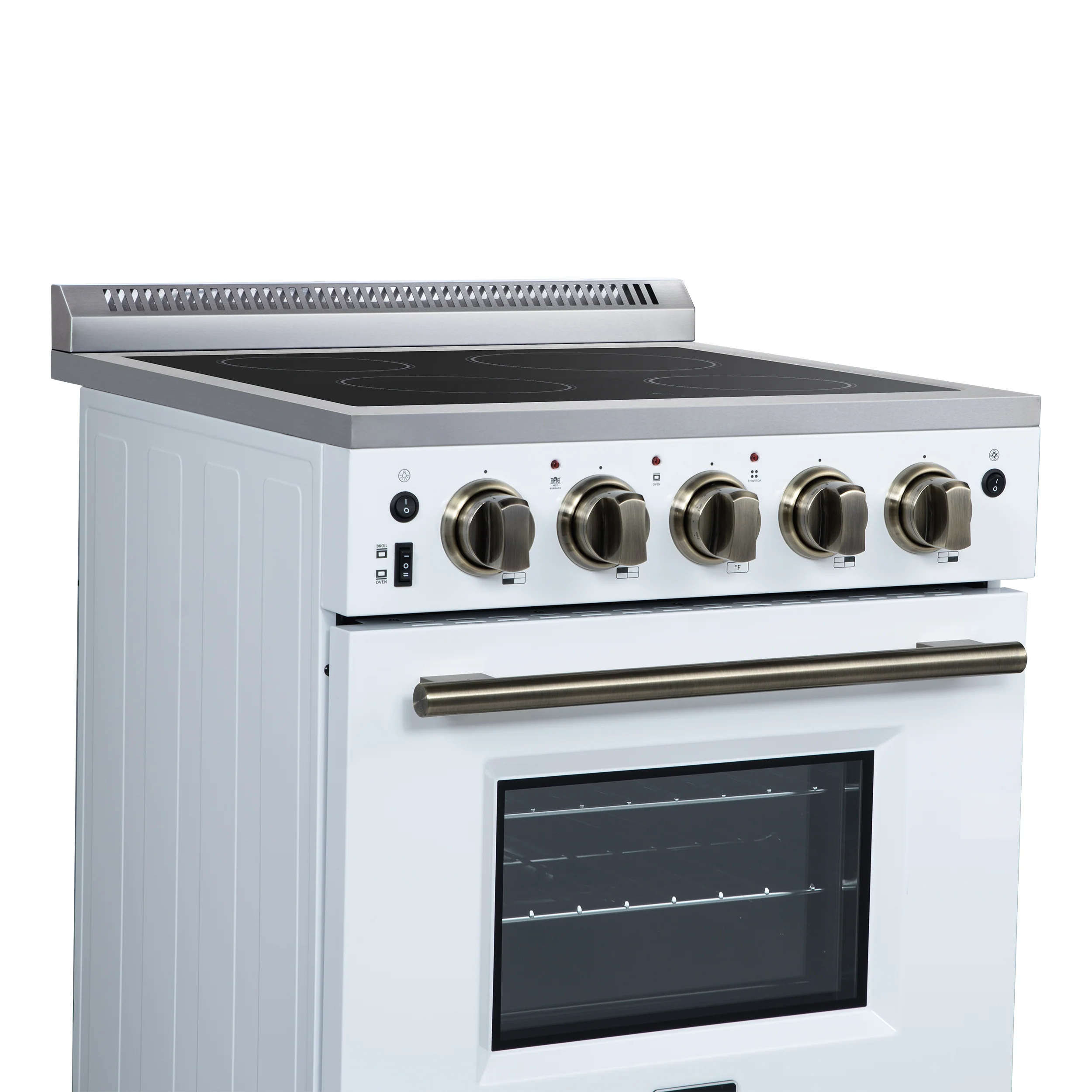 Forno Loiano 24 Inch Freestanding Electric Range in White, Canada Version, Plug and Cord Included - Image 9