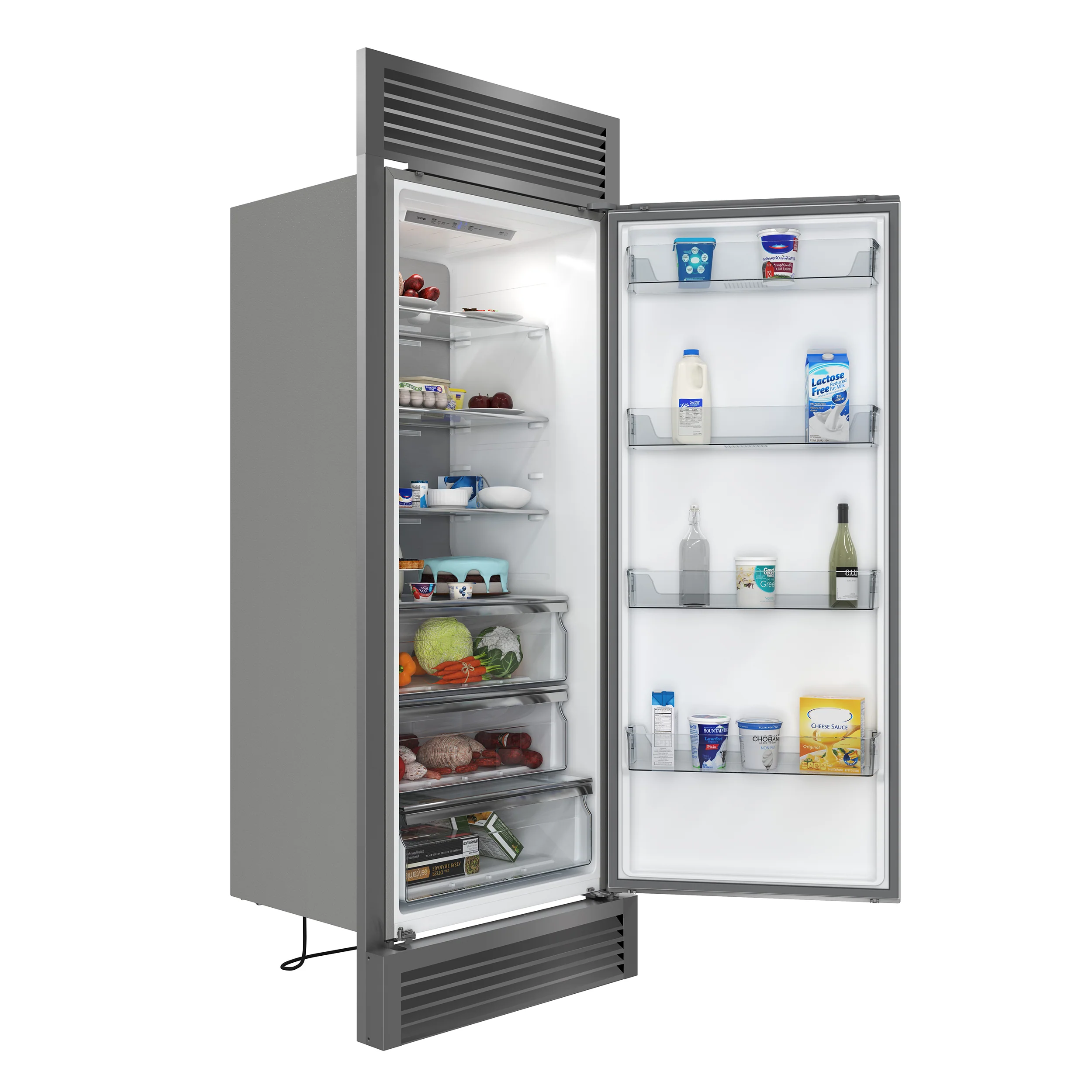 Forno Maderno 2-28-Inch Wide Convertible Refrigerator/Freezer, Decorative Trim, 27.2 cu.ft, 84-Inch High, ENERGY STAR Certified - Image 8