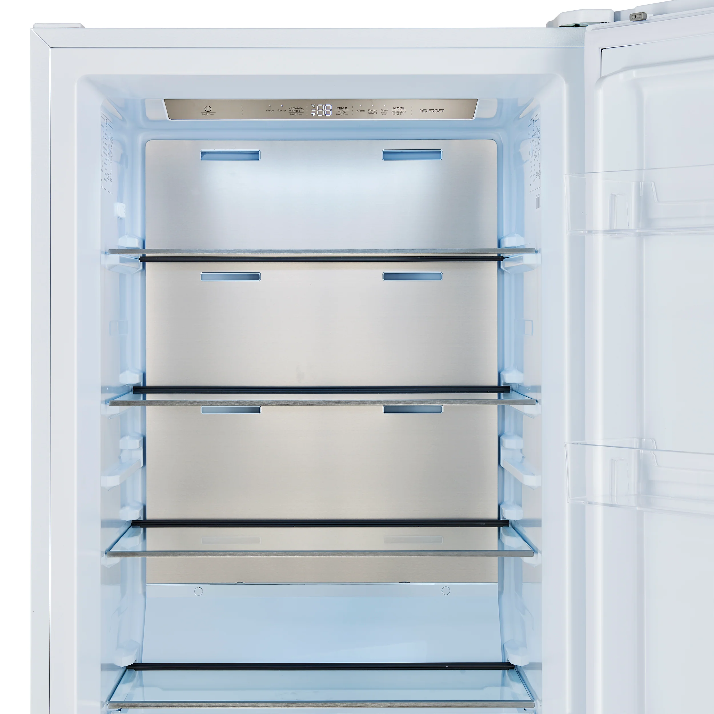 Forno Maderno 28-Inch Convertible Freezer/Refrigerator in White with Antique Brass Handle, 13.6 cu.ft. Right Swing - Image 6
