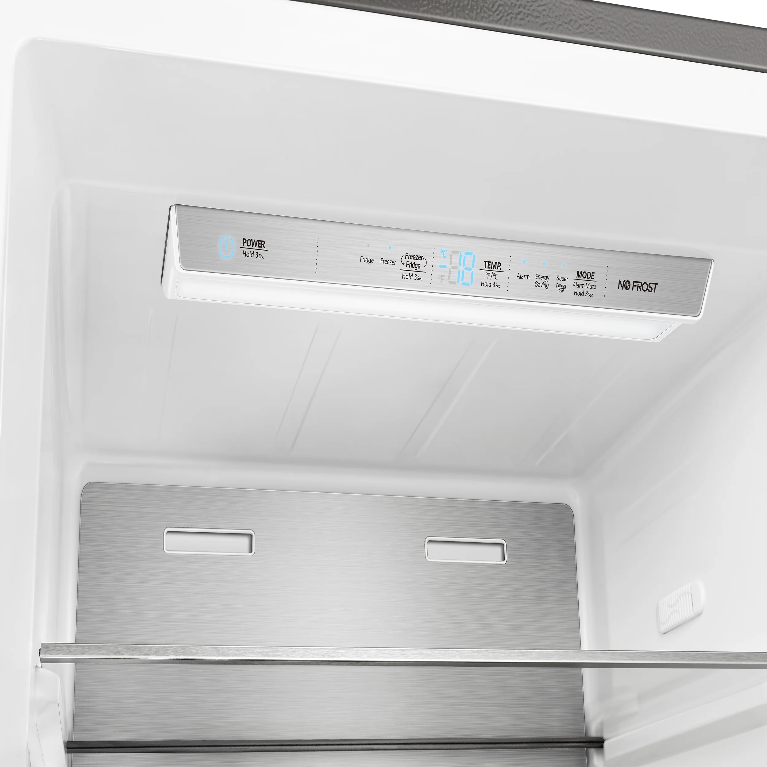 FORNO Maderno 28" Left Swing Convertible Freestanding Refrigerator/Freezer in Stainless Steel 13.6 cu.ft. - Image 4