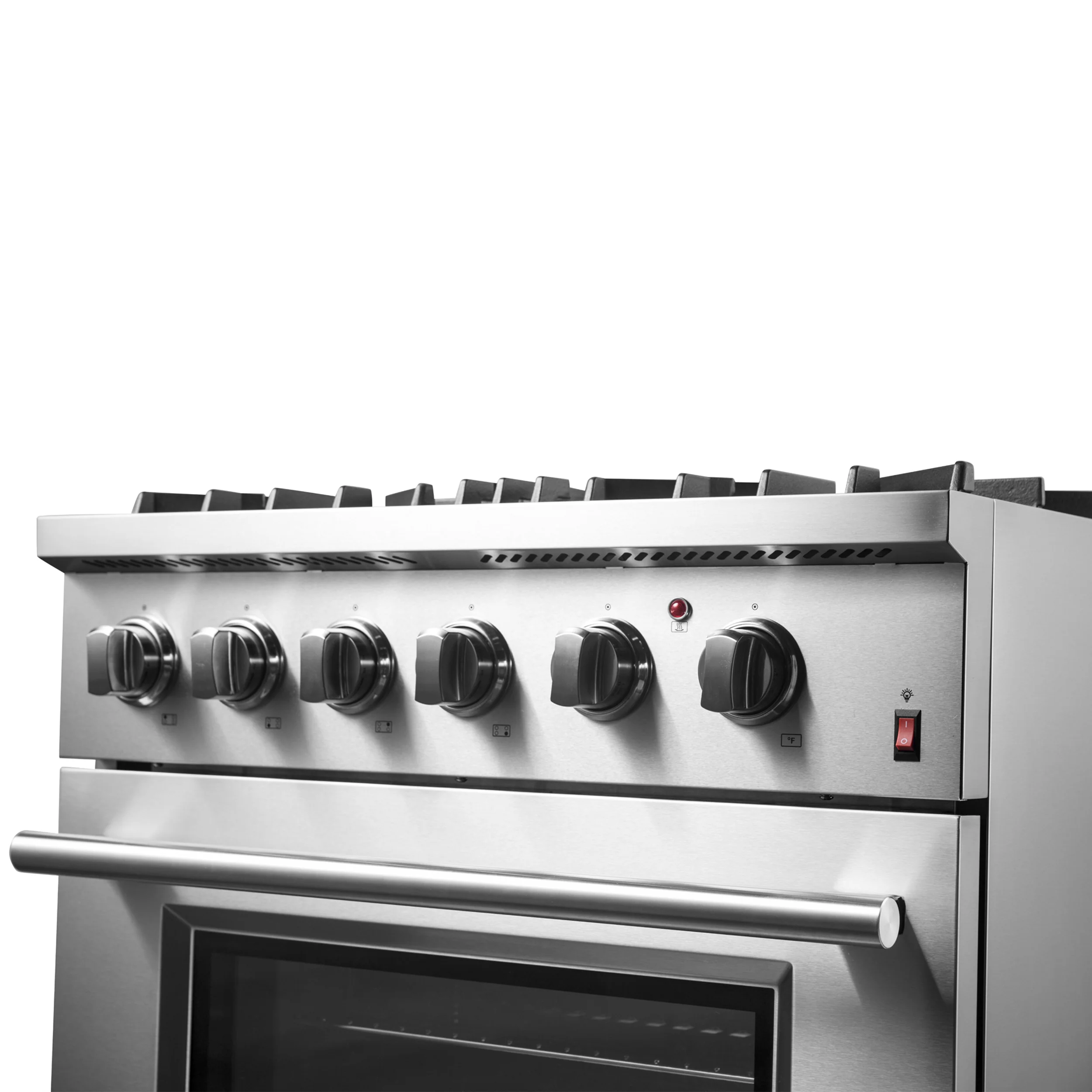 Forno Marco 30-Inch Dual Fuel Range, Stainless Steel, 4 Burners, 37,000 BTU, True Convection Oven, Energy Efficient - Image 12