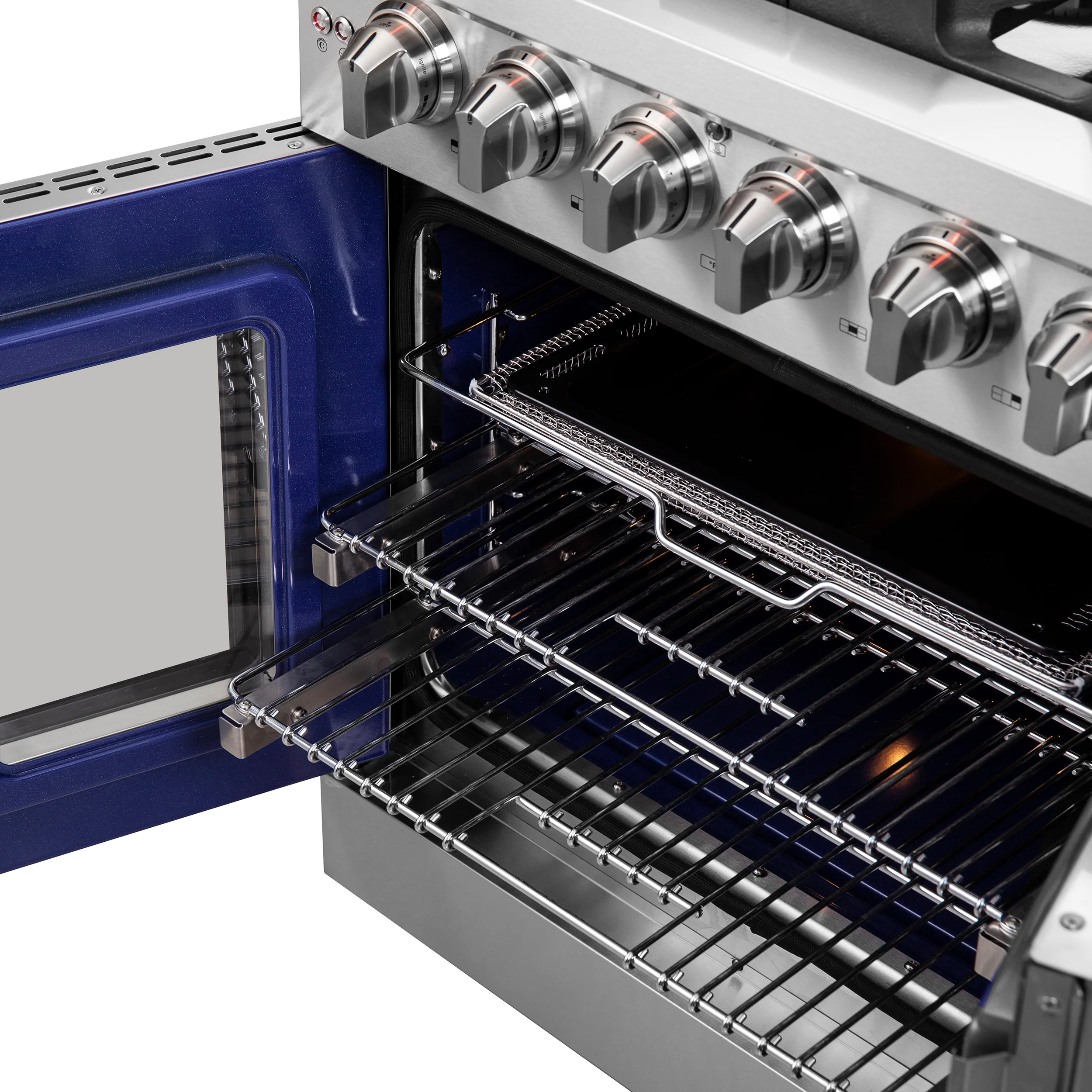 Forno Massimo 30-Inch Freestanding French Door Gas Range, 4 Burners, Convection Oven, Energy Efficient - Image 9