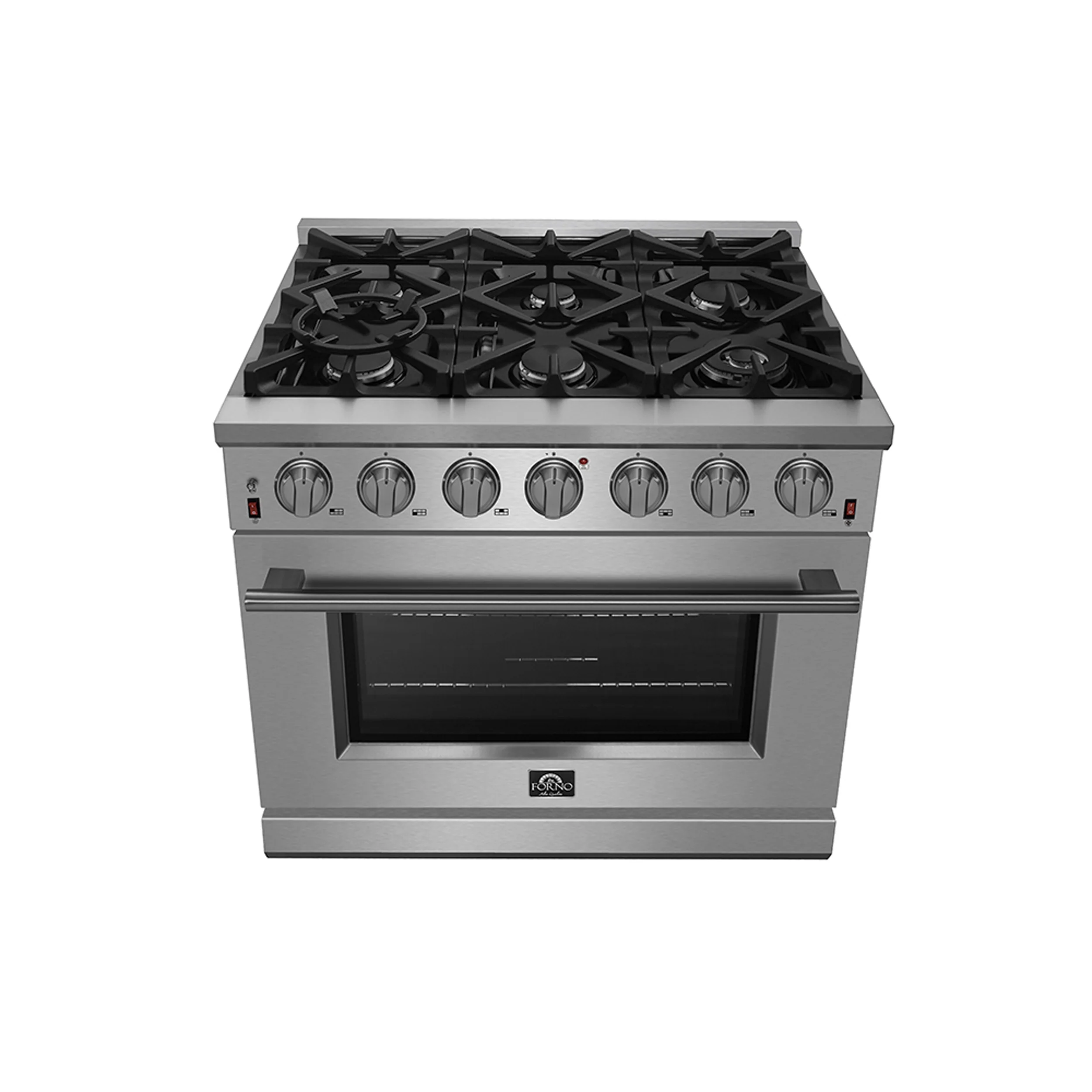 Forno Massimo 36-Inch Freestanding Gas Range, 6 Sealed Burners, Convection Oven, Energy Efficient - Image 5