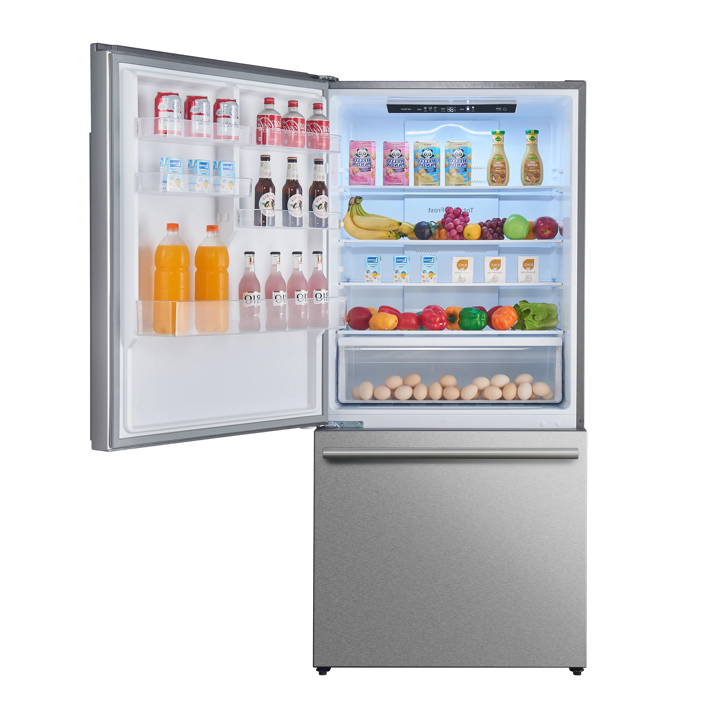 Forno Milano 2-Piece 62-Inch Freestanding Dual Bottom Freezer Refrigerator, Stainless Steel – 34.4 cu.ft, Touch Control, Ice Maker - Image 7
