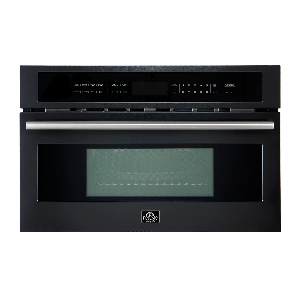 FORNO 2-Piece Kitchen Bundle - 30" Black Single Wall Oven (1333-30), 30" Black Microwave (3093-30) - Image 9