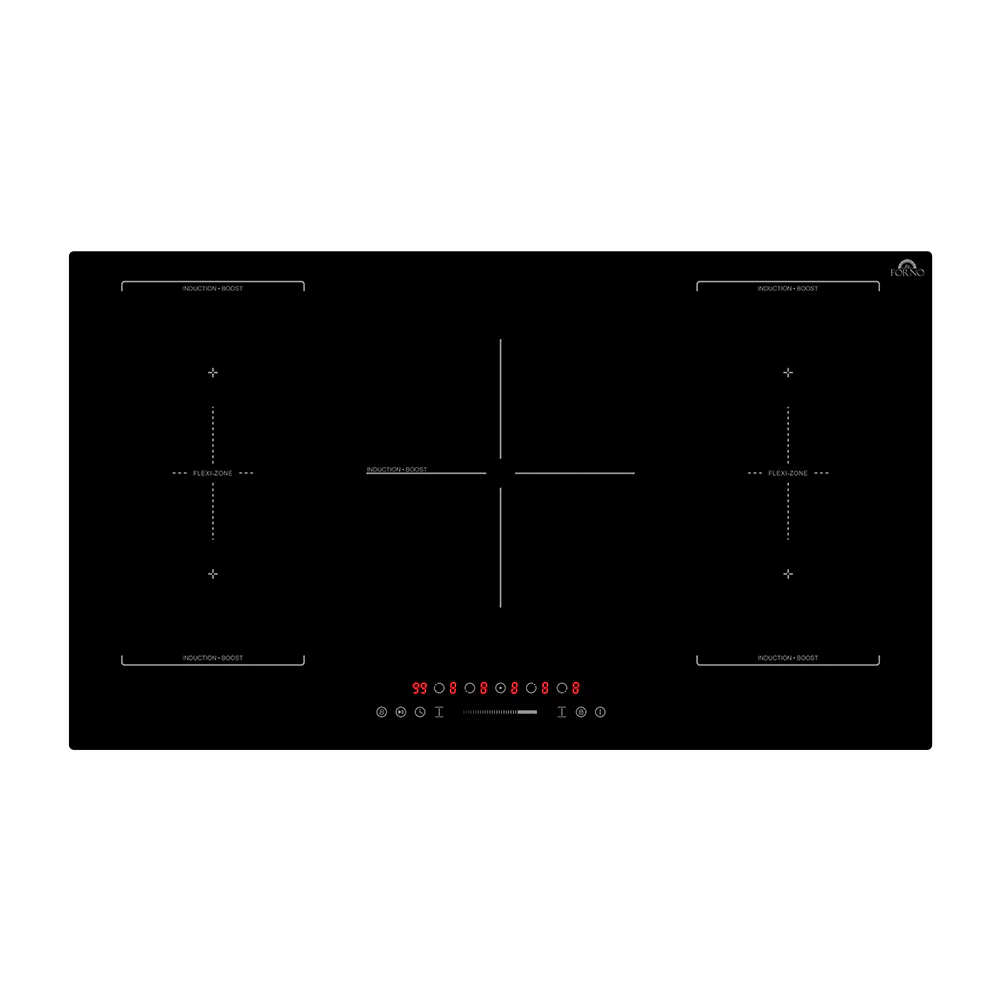 Forno Ornonzo 36-Inch Induction Cooktop, 5 Zones, 2 Flex-Zones, 10,200W Total Power, Touch Control, 9 Power Levels