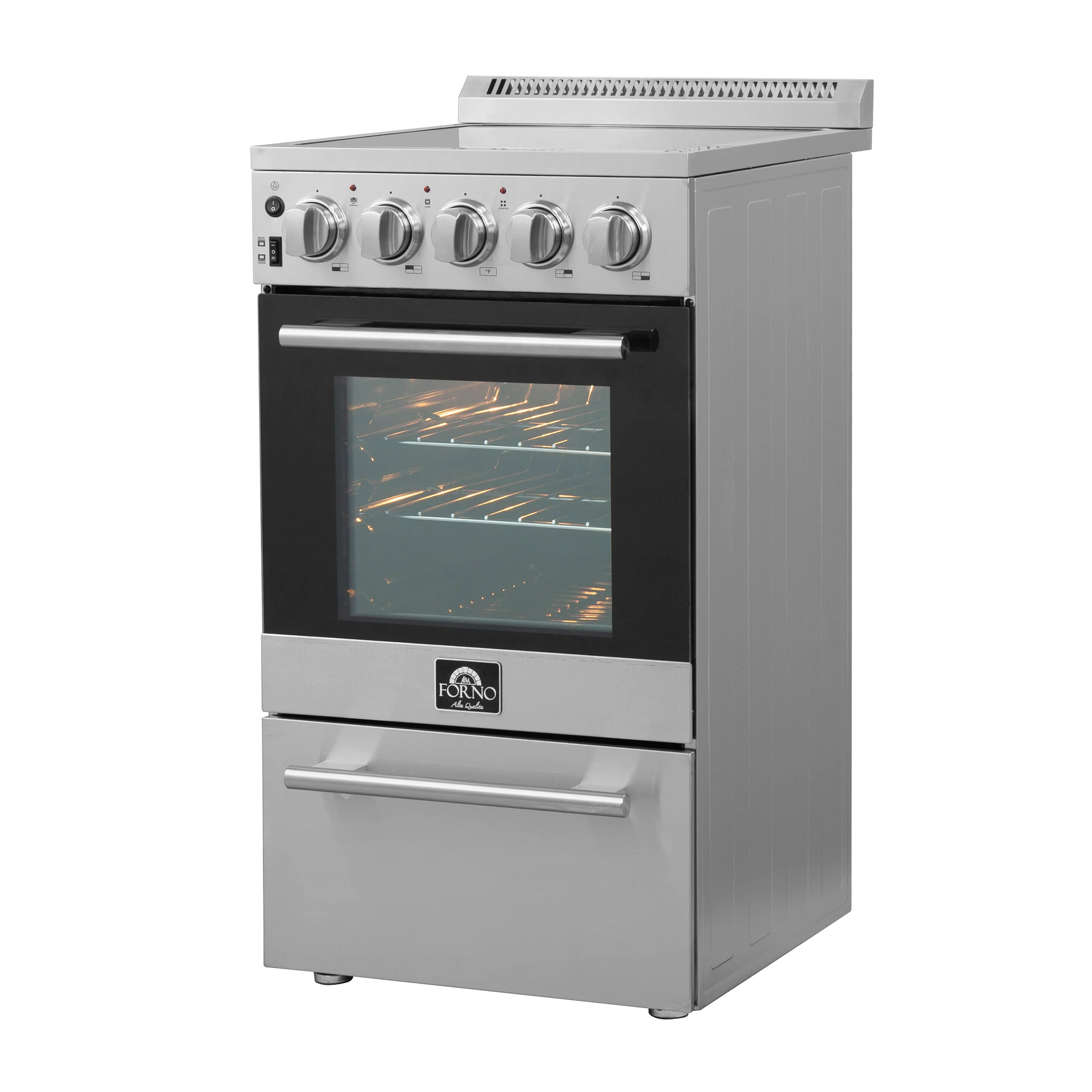Forno Pallerano 20-Inch Freestanding Electric Range, Canada Version, Plug and Cord Included - Image 4