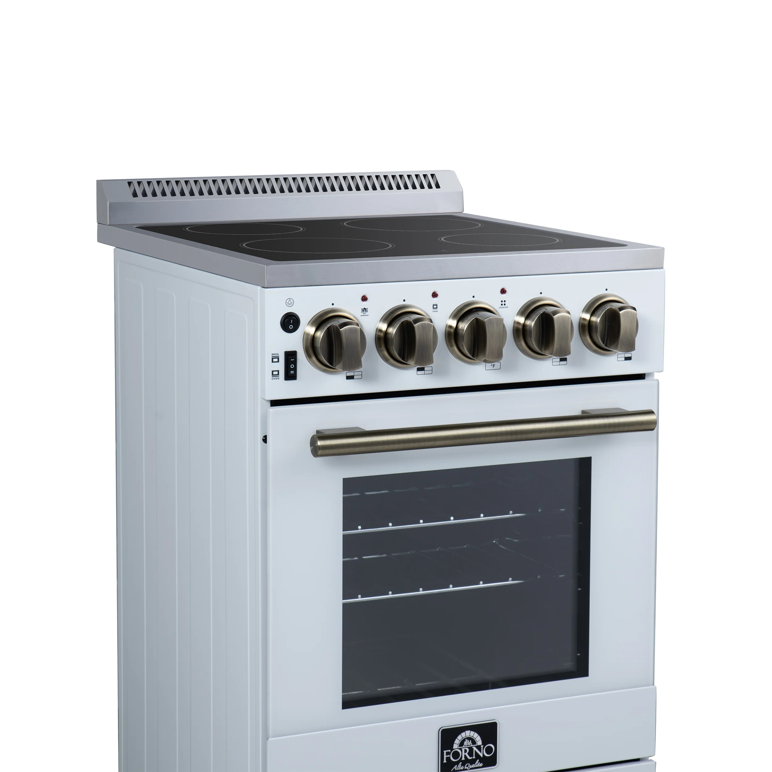 Forno Pallerano 20 Inch Freestanding Electric Range in White, Canada Version, Plug and Cord Included - Image 15
