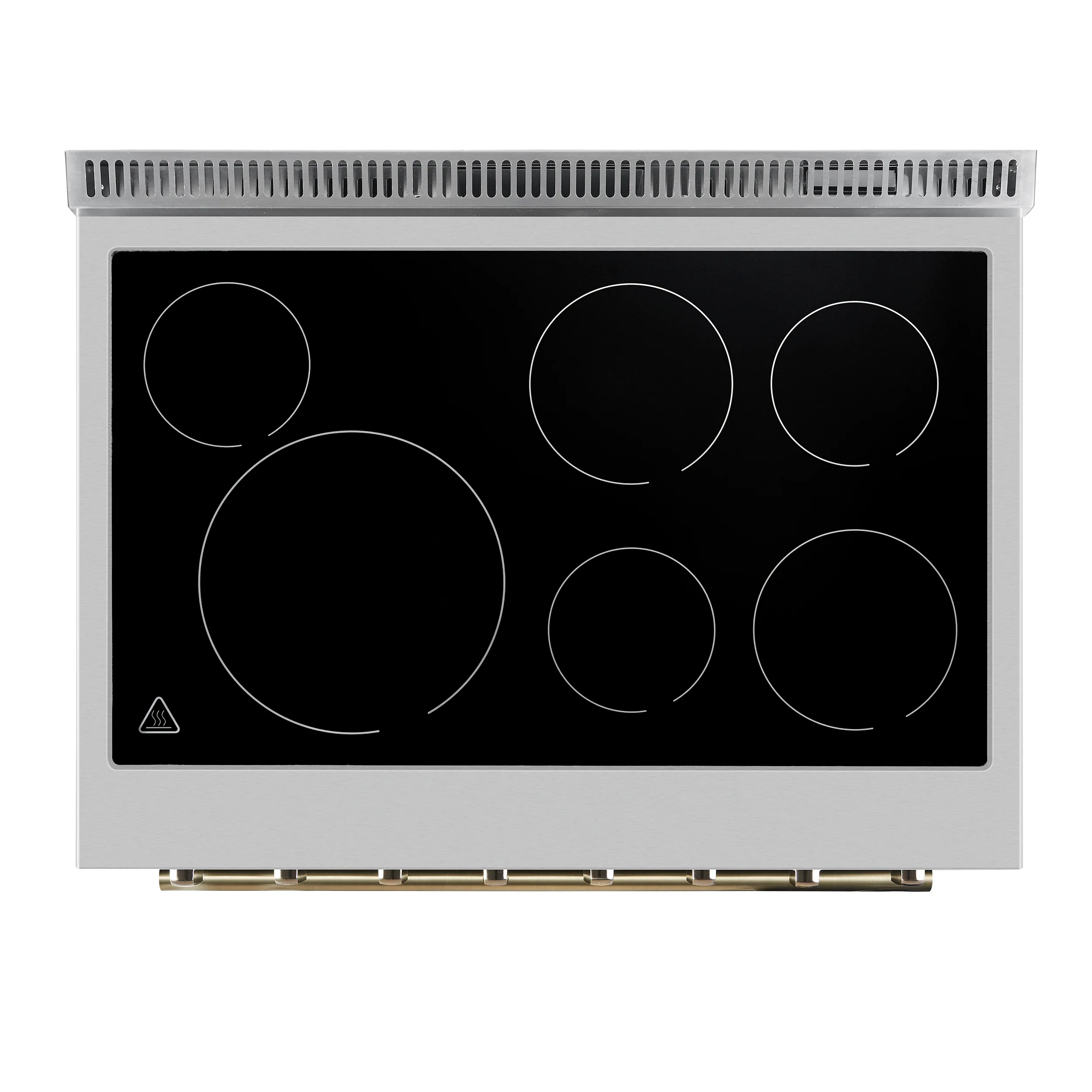 Forno Paolo 36 Inch White Freestanding Electric Range, Stainless Steel, 5.44 cu.ft, True Convection Oven, Energy Efficient - Image 4