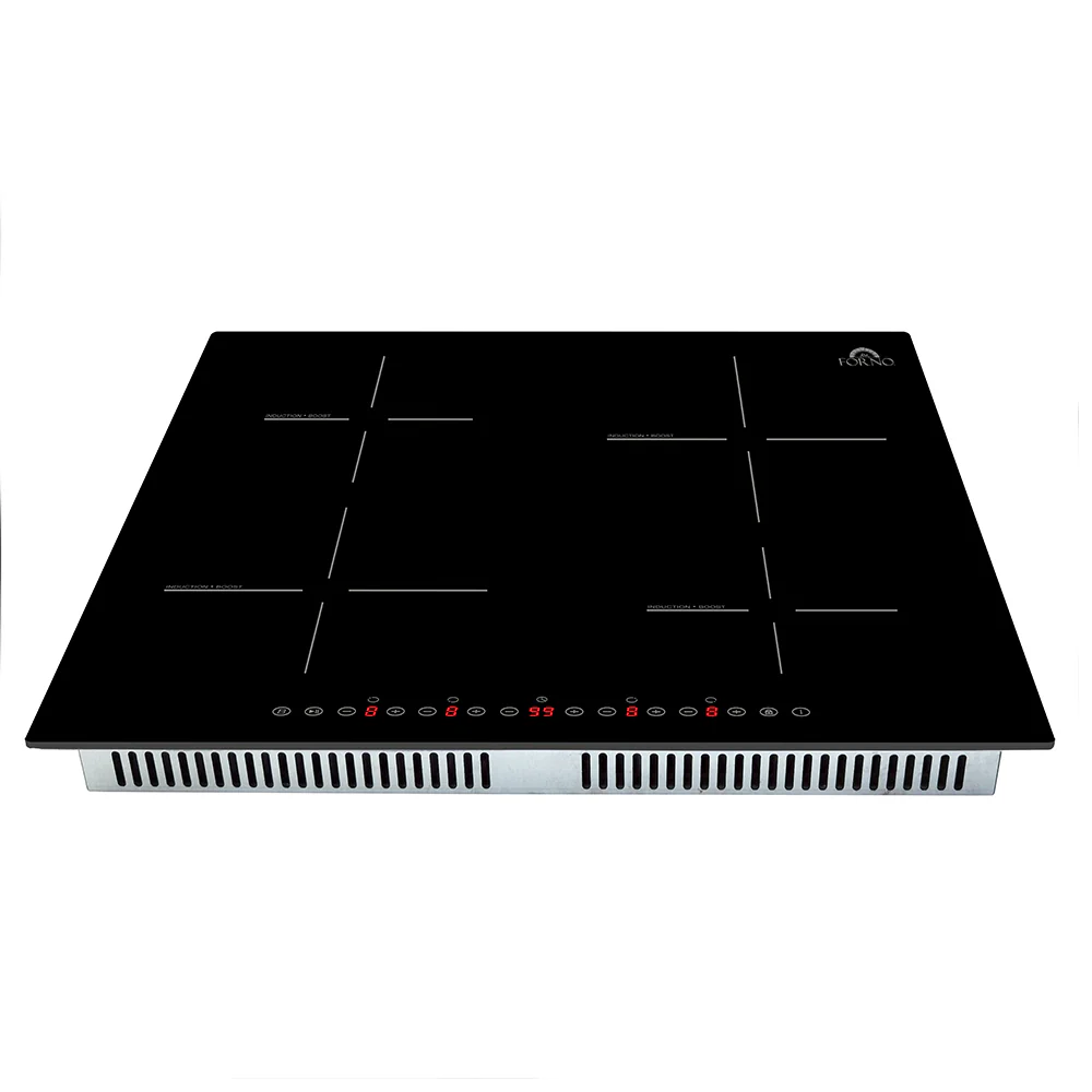 Forno Parco 24-Inch Induction Cooktop, 4 Zones, 7,200W Total Power, Touch Control, 9 Power Levels, Booster Function - Image 2