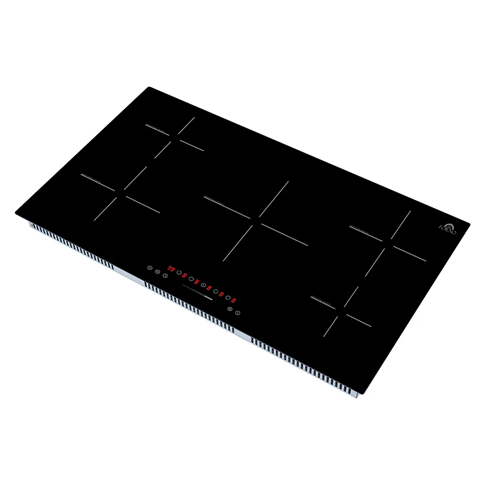 Forno Parco 36-Inch Induction Cooktop, 5 Zones, 10,200W Total Power, Touch Control, 9 Power Levels, Booster Function - Image 2