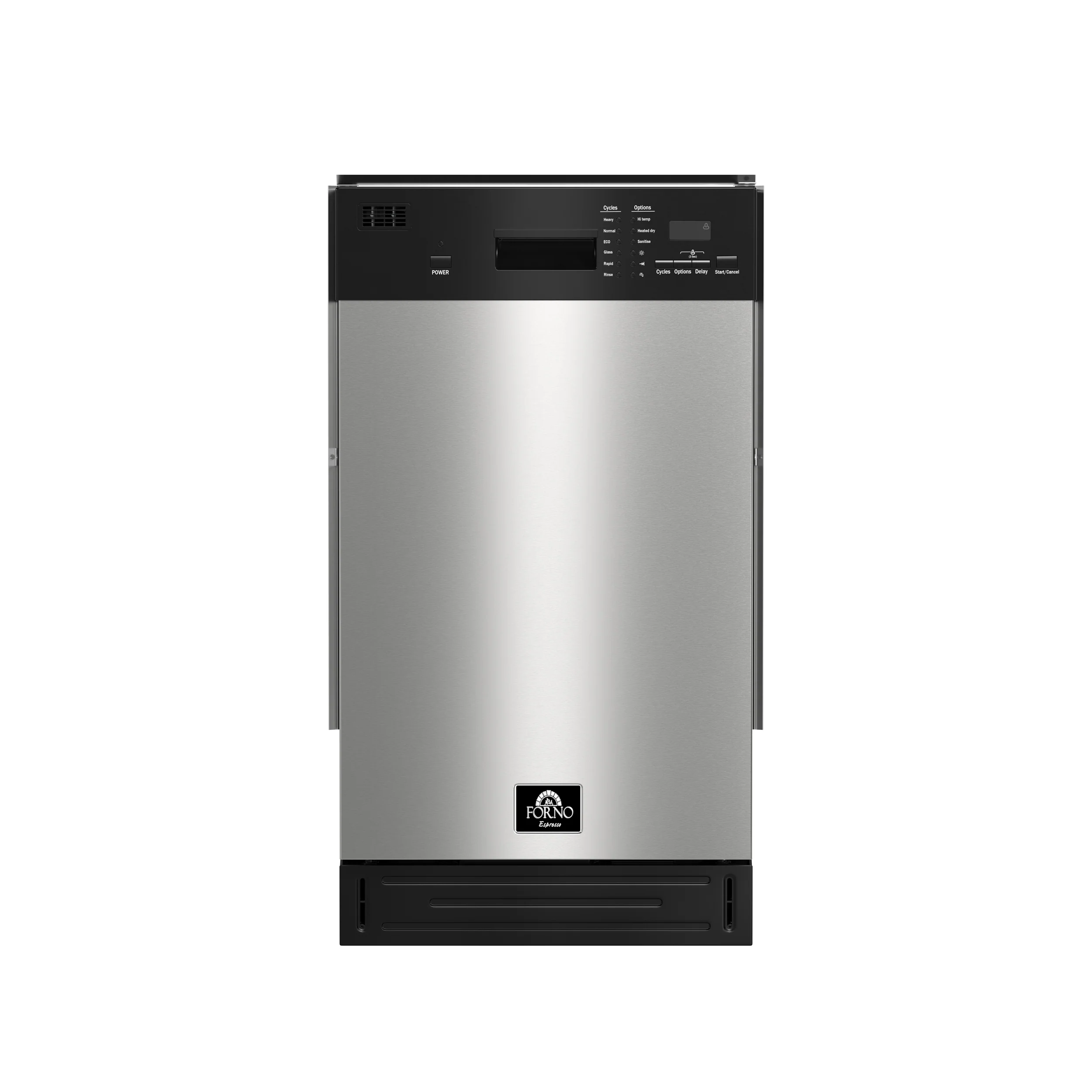 Forno Polo 18-Inch Built-In Stainless Steel Dishwasher, 8 Place Settings, ENERGY STAR Certified, 52 dBA