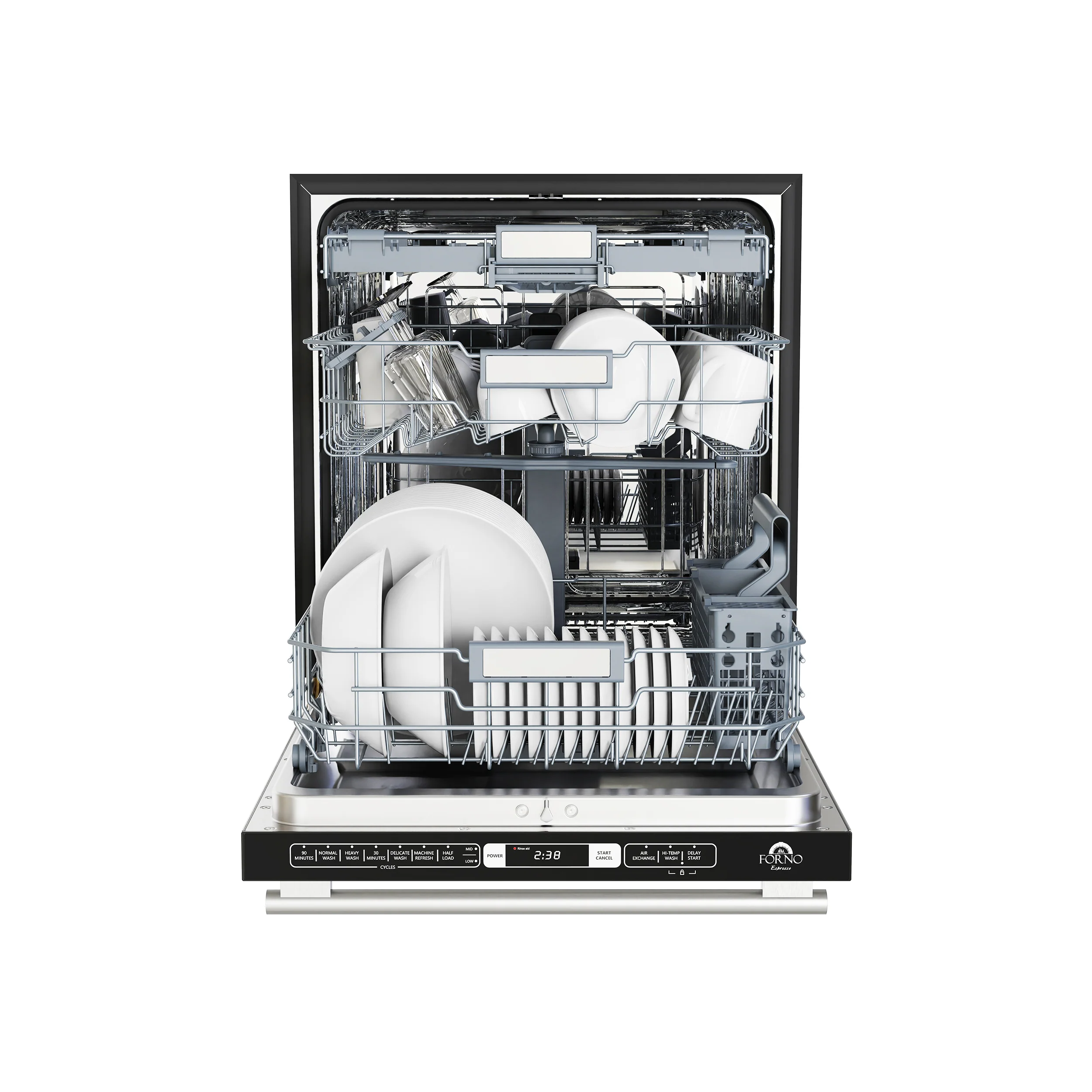 FORNO Premium 3-Piece Kitchen Bundle - 30" Gas Range, Bottom Freezer Refrigerator, Built-In Dishwasher, Stainless Steel - FBDL-012-01CAUS - Image 3