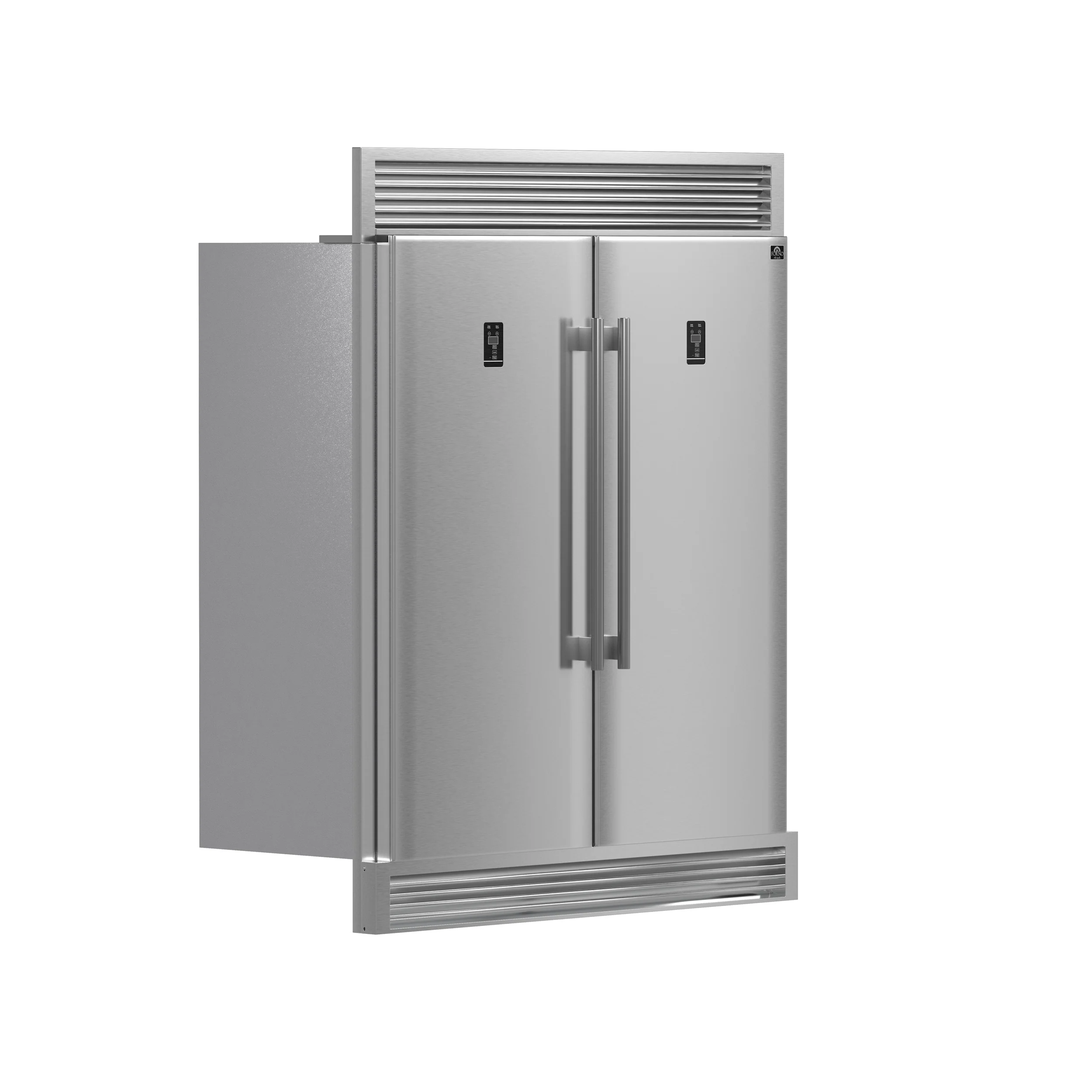 Forno Rizzuto 56-Inch Convertible Refrigerator/Freezer Set, 27.6 cu.ft Total Capacity, Decorative Grill, ENERGY STAR Certified - Image 2