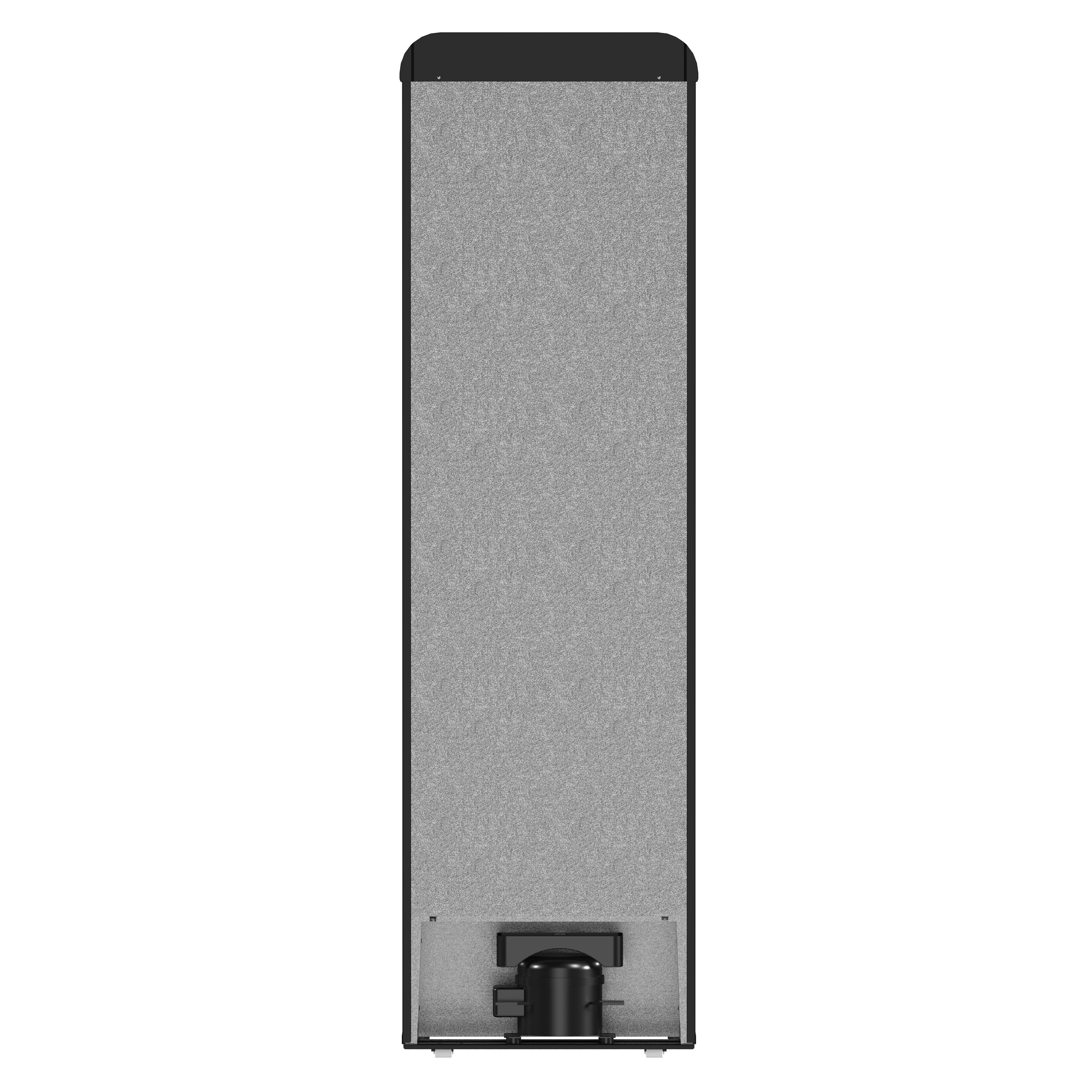 Forno Storico 22-Inch Retro bottom freezer Fridge in Black, 9 cu.ft, copper-tone handle - Image 4