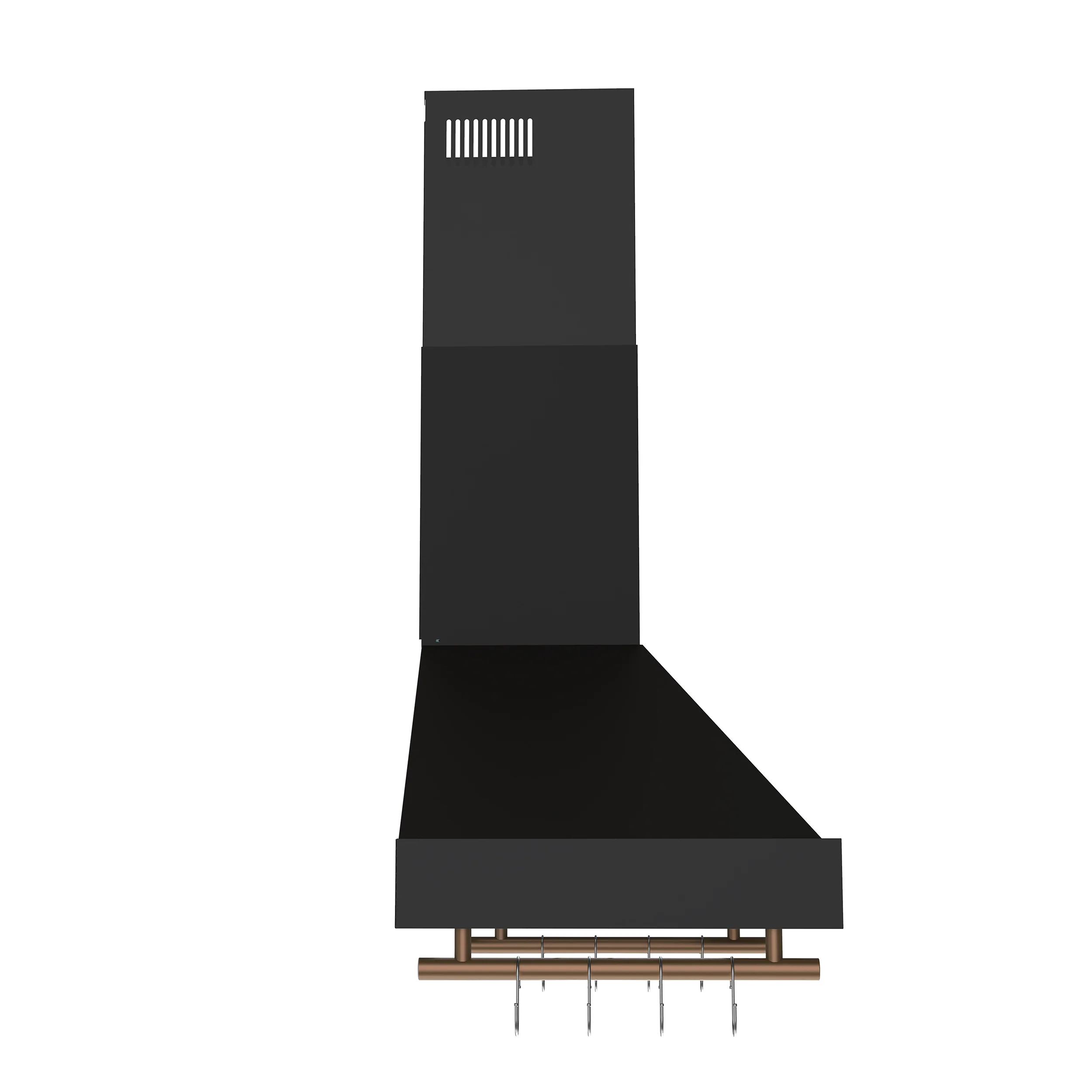 Forno Venezia 30 Inch Wall-Mounted Range Hood in Black with Touch Controls and Baffle Filters - Image 6