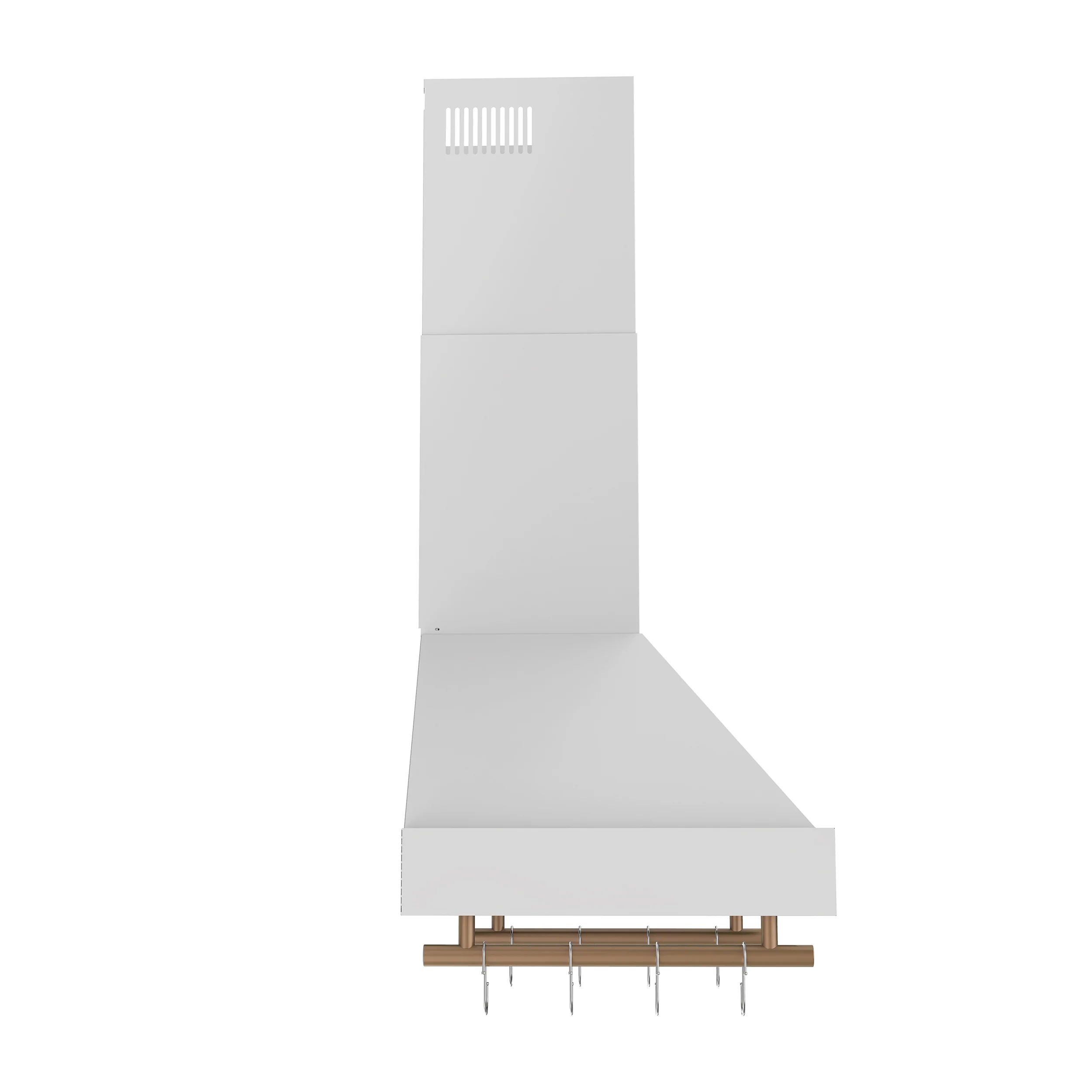 Forno Venezia 36 Inch Wall-Mounted Range Hood in White with Touch Controls and Baffle Filters - Image 6