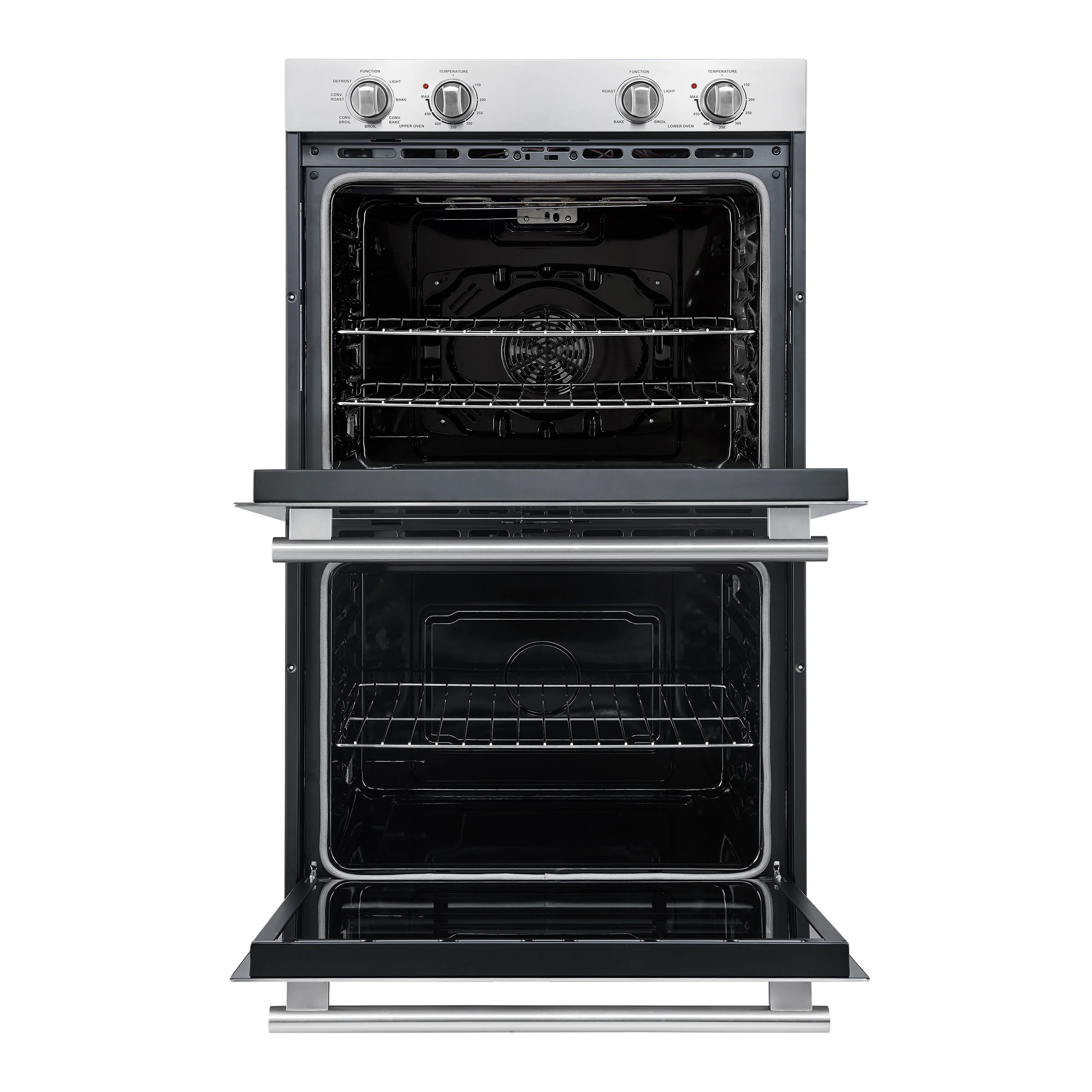 Forno Vomero 30-Inch Double Wall Oven, Stainless Steel, 10 cu.ft Total Capacity, 7100W Convection, Mechanical Controls, Self-Cleaning Function - Image 2