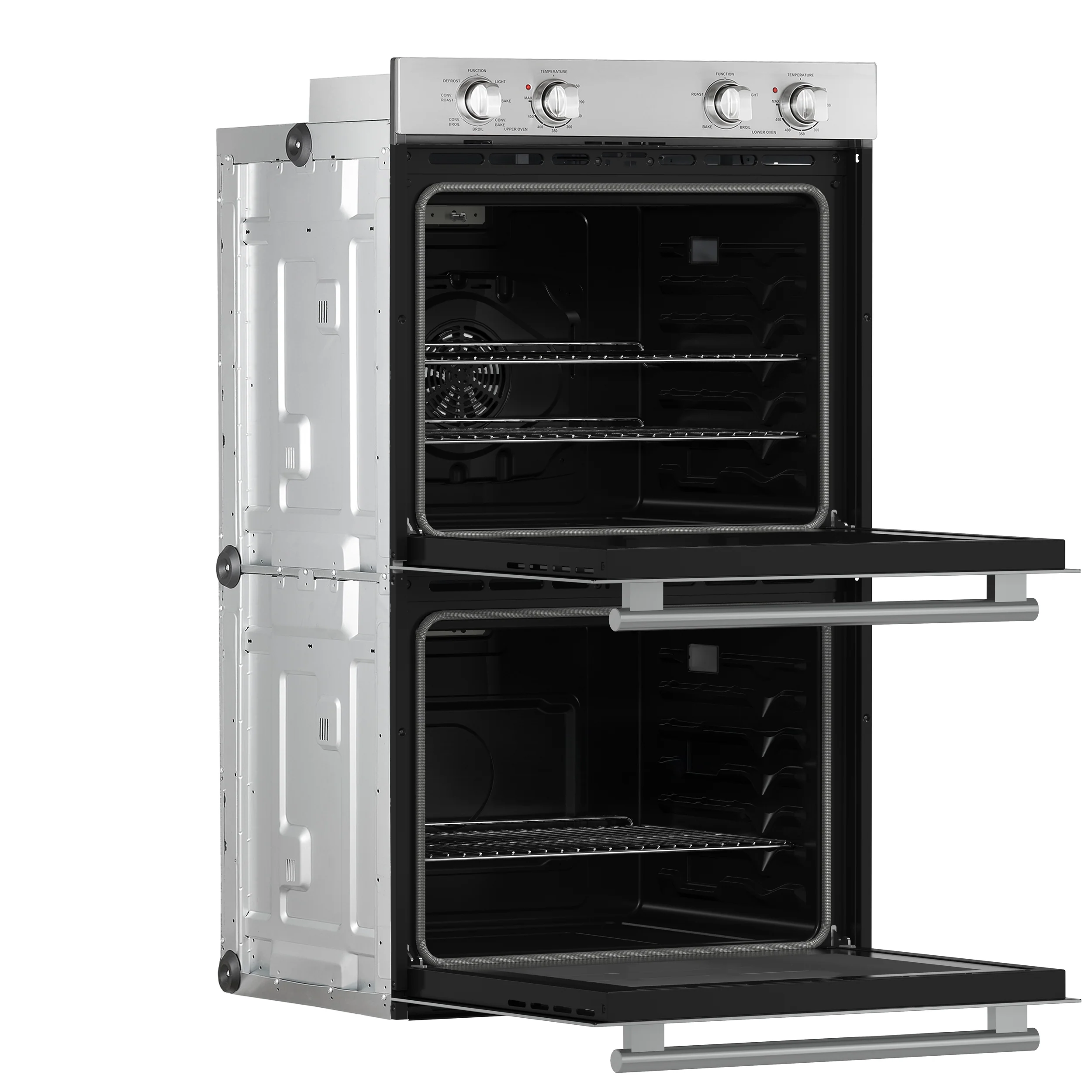 Forno Vomero 30-Inch Double Wall Oven, Stainless Steel, 10 cu.ft Total Capacity, 7100W Convection, Mechanical Controls, Self-Cleaning Function - Image 4