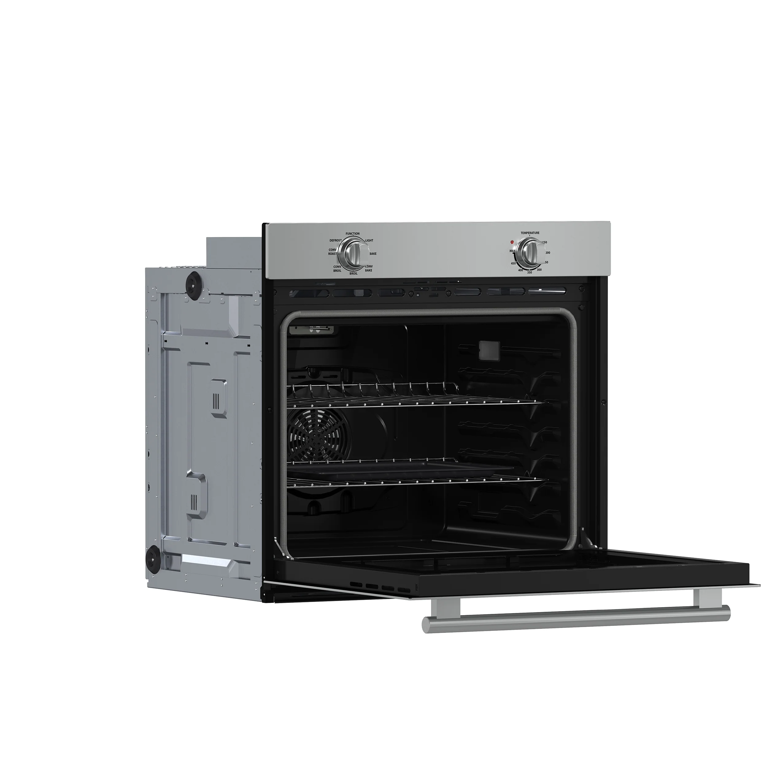 Forno Vomero 30-Inch Wall Oven, Stainless Steel, 5 cu.ft Capacity, 3550 Watts Convection, Mechanical Controls, Self-Cleaning Function - Image 4