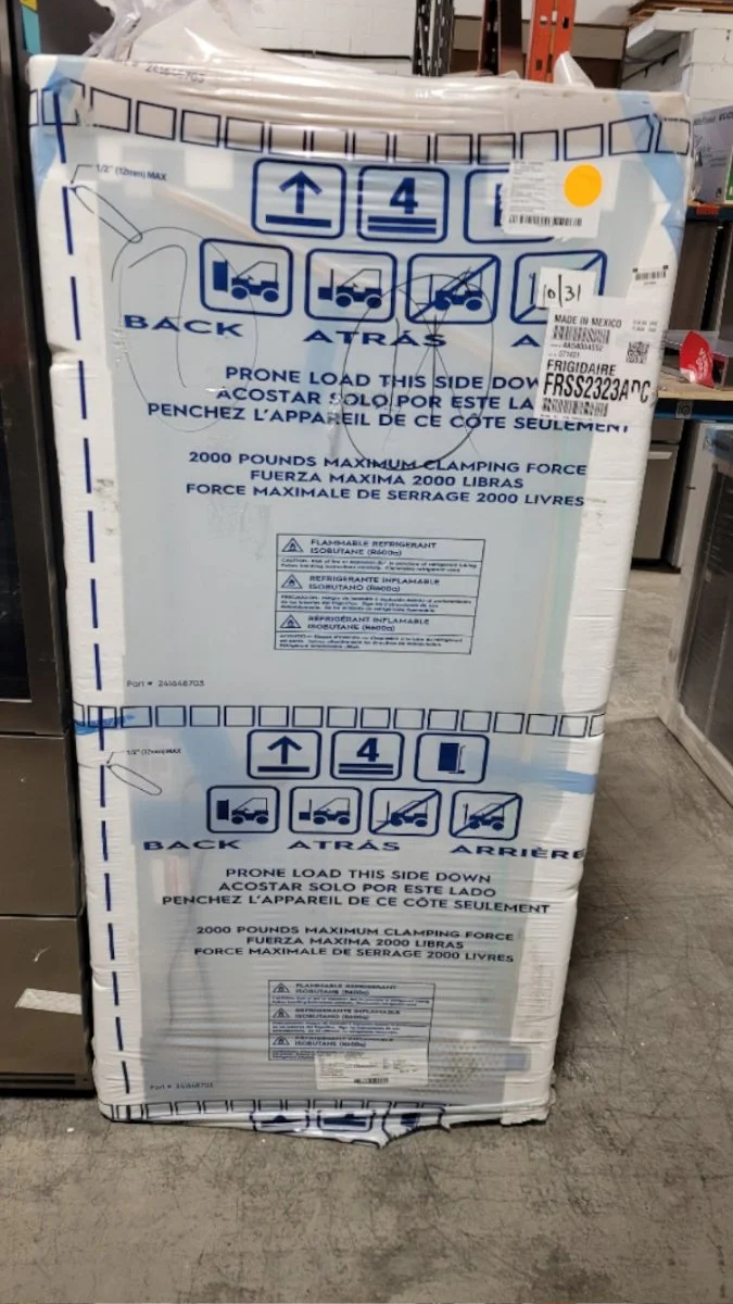 FRSS2323AD - REFRIGERATORS - Frigidaire - Side by Side - Black Stainless - Open Box - Image 2