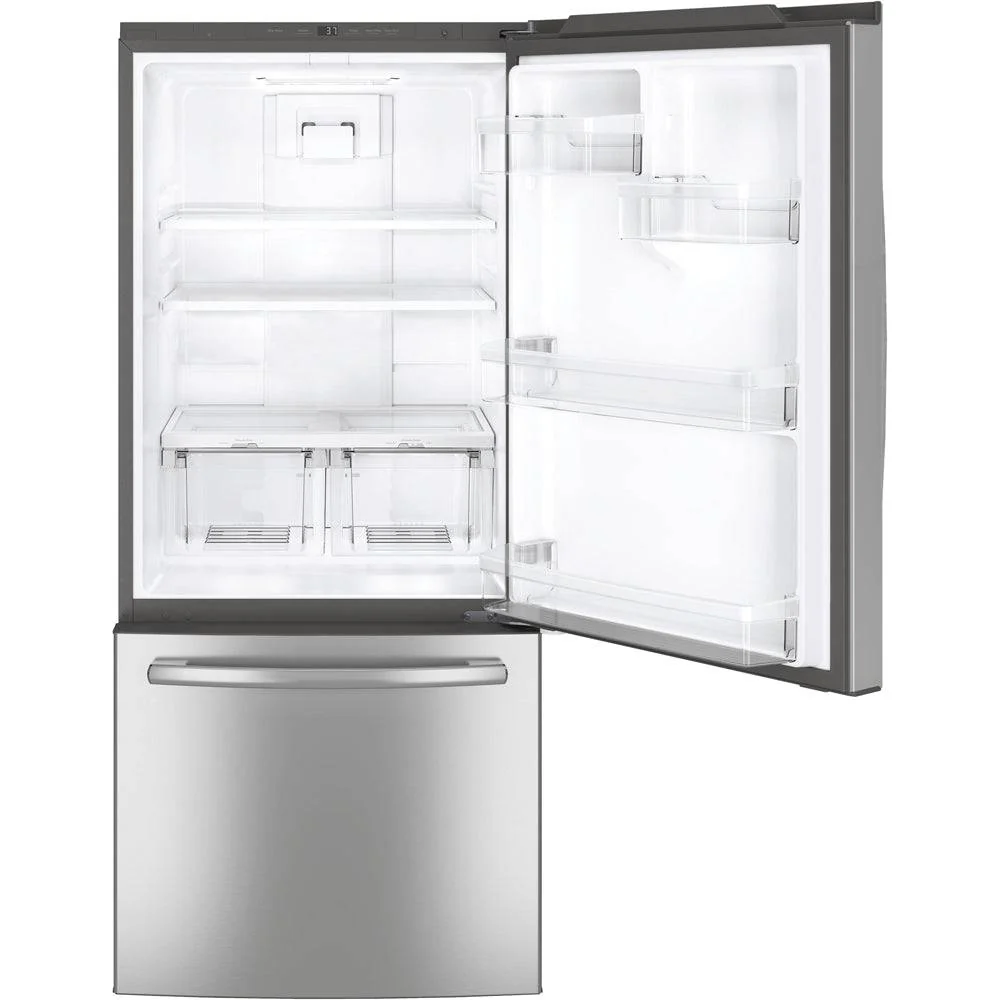 GDE21DYRKFS - REFRIGERATORS - GE - Bottom Freezer - Stainless Steel - Open Box - Image 6