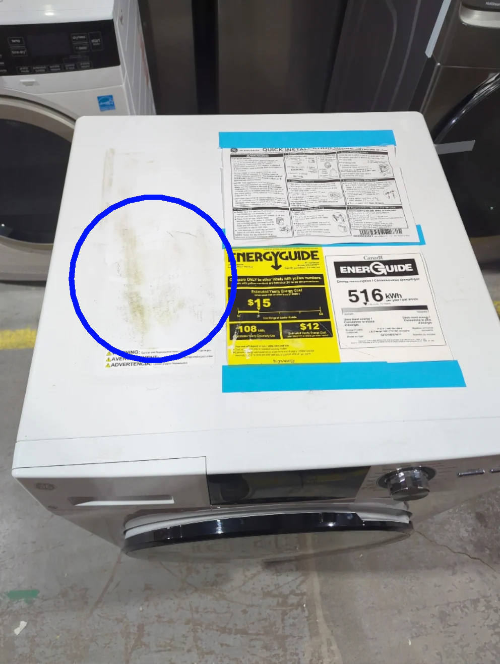 GFQ14ESSNWW - LAUNDRY CENTERS - GE - All-In-One - Electric - White - Open Box - Image 3