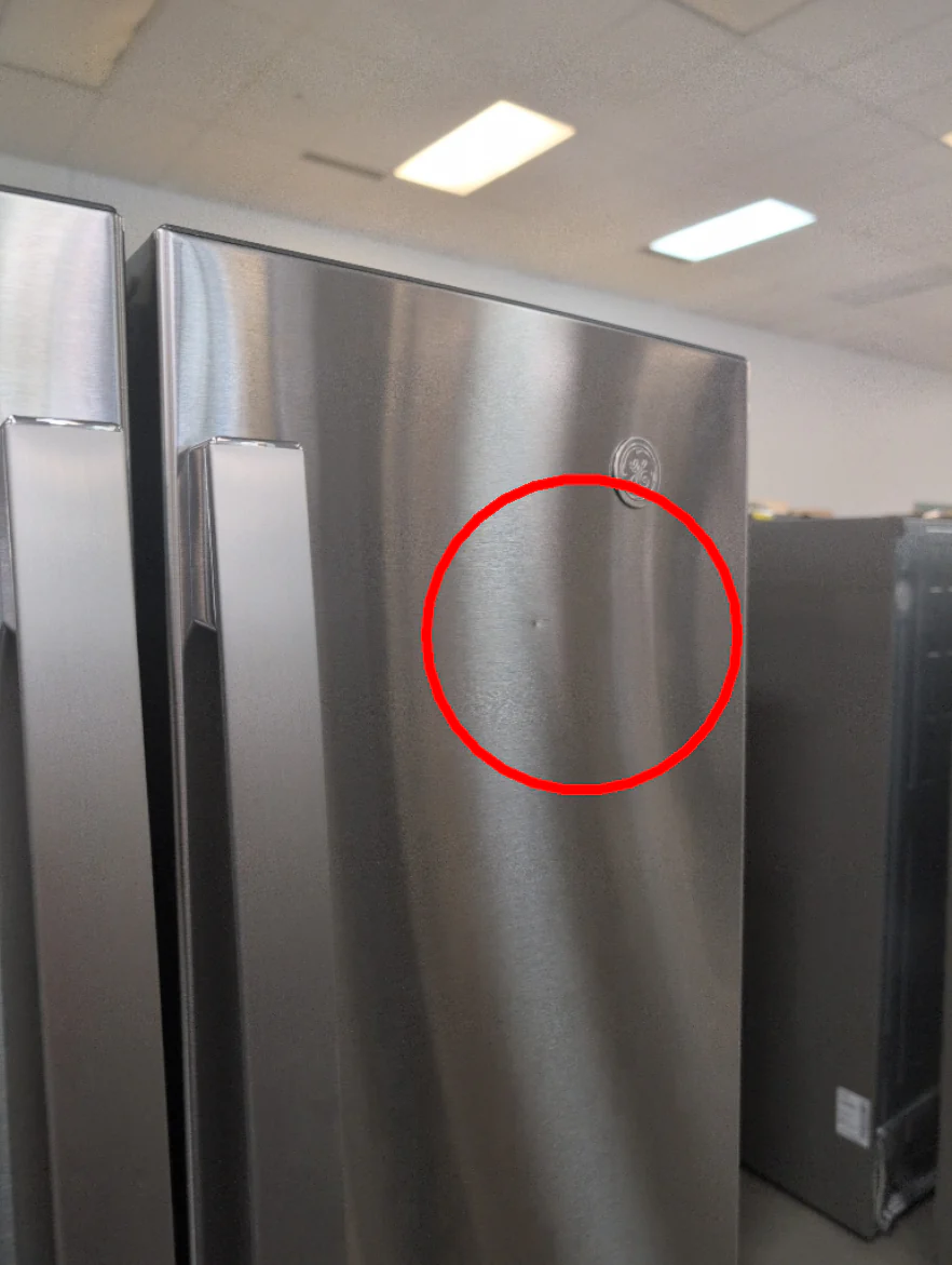 GNE21DYRKFS - REFRIGERATORS - GE - French 3-Door - Stainless Steel - Open Box - Image 2