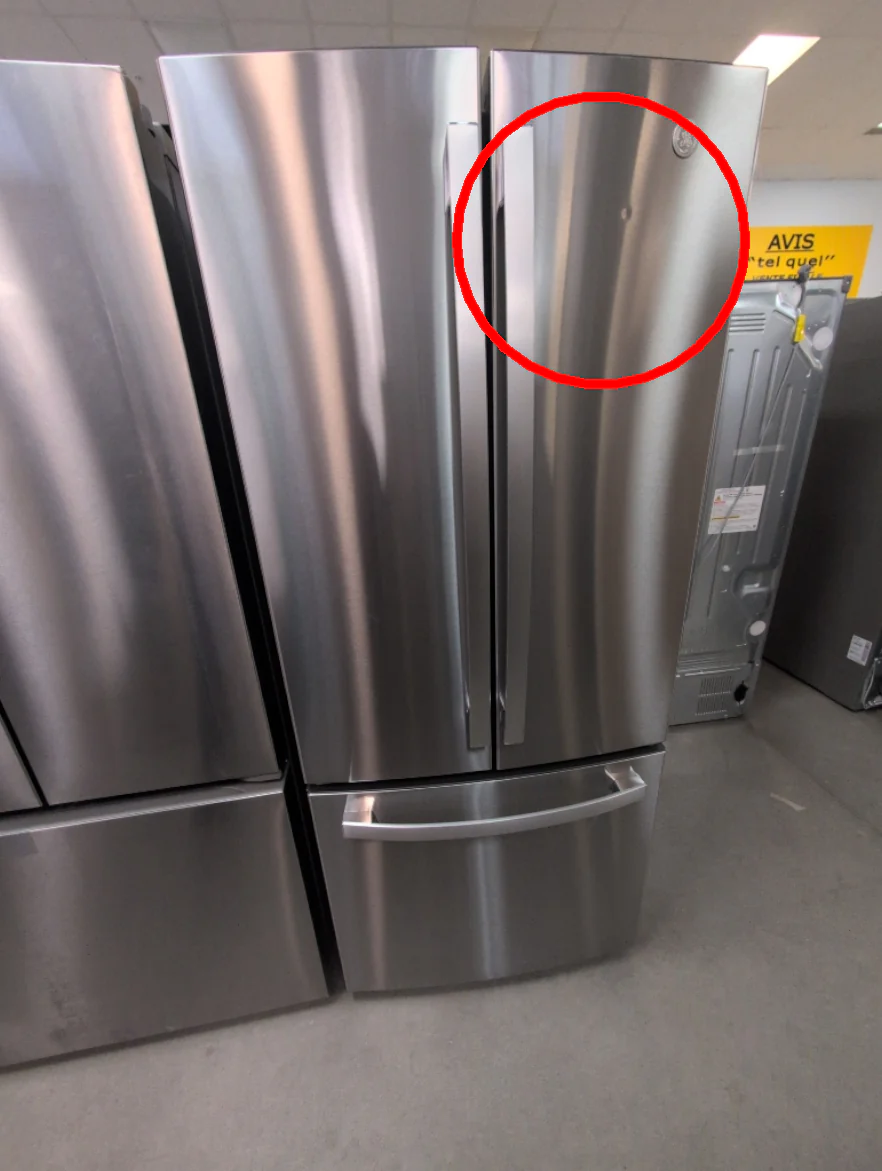 GNE21DYRKFS - REFRIGERATORS - GE - French 3-Door - Stainless Steel - Open Box - Image 3