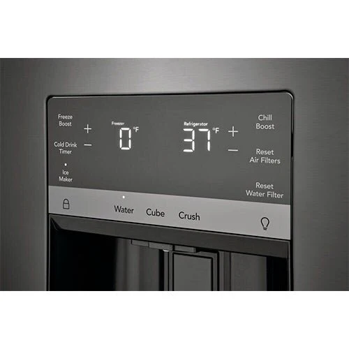 GRFS2853AD - REFRIGERATORS - Frigidaire - French 3-Door - Black Stainless - New - Image 4