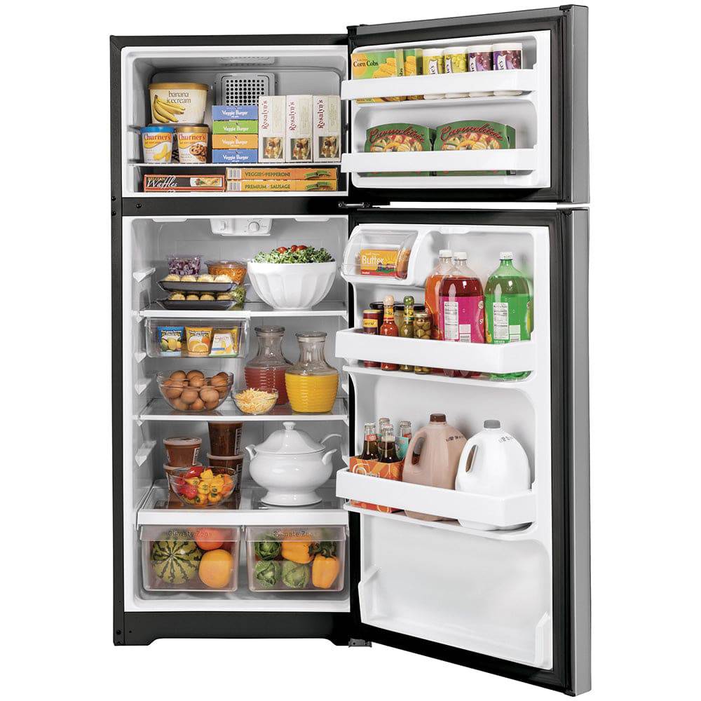 GTE17GSNRSS - REFRIGERATORS - GE - Top Freezer - Stainless Steel - Open Box - Image 3