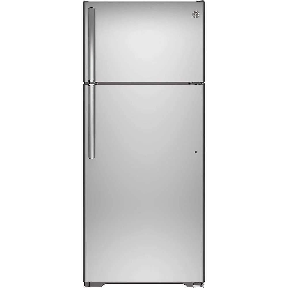 GTS18FSLKSS - REFRIGERATORS - GE - Top Freezer - Stainless Steel - Open Box - Image 2