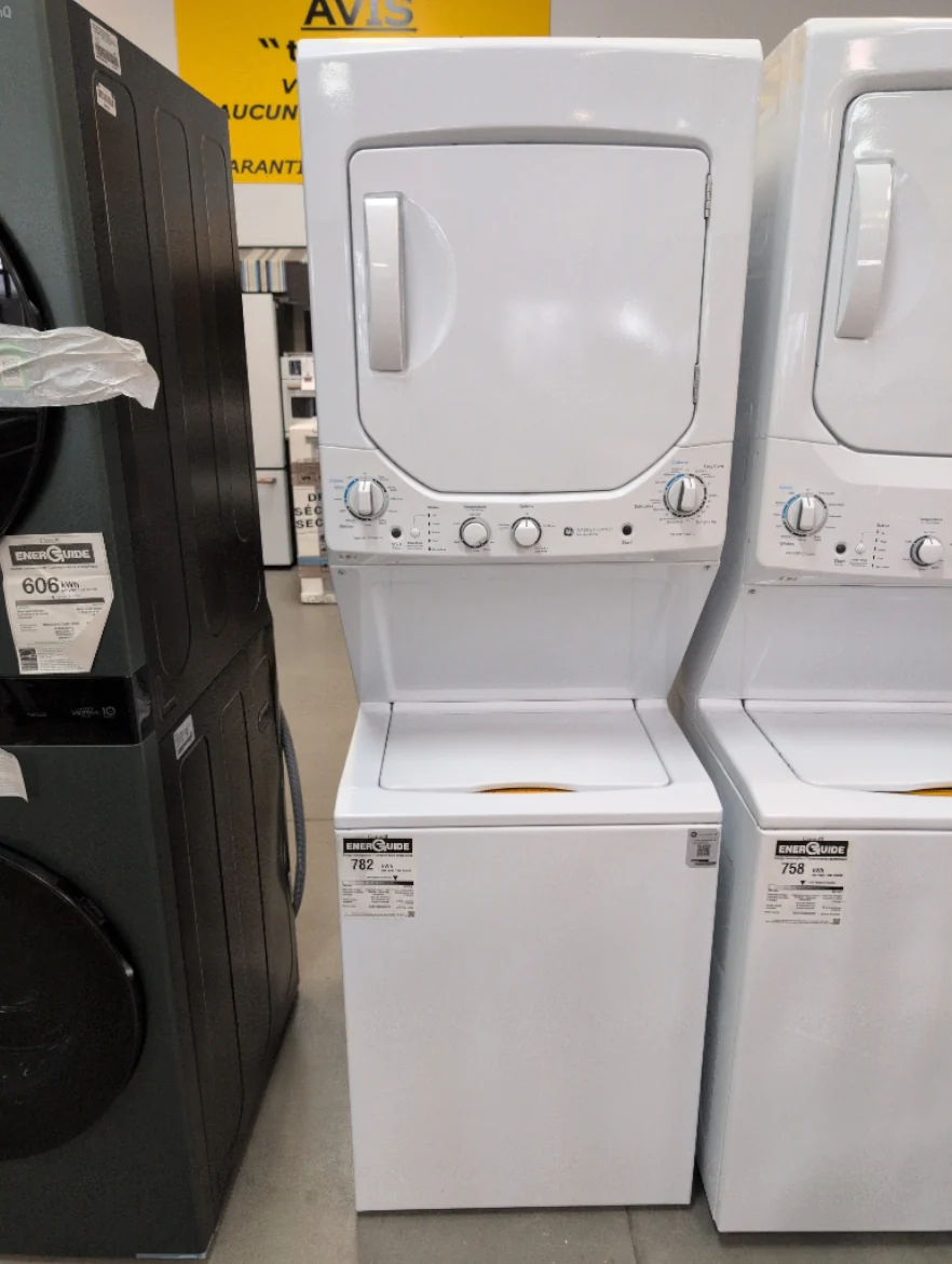 GUD24ESMMWW - LAUNDRY CENTERS - GE - Stacked Washer/Dryer - Electric - White - Open Box - Image 2