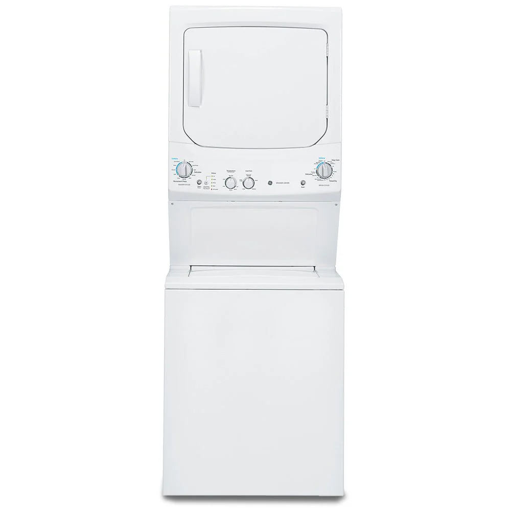 GUD24GSSMWW - LAUNDRY CENTERS - GE - Stacked Washer/Dryer - Gas - White - Open Box