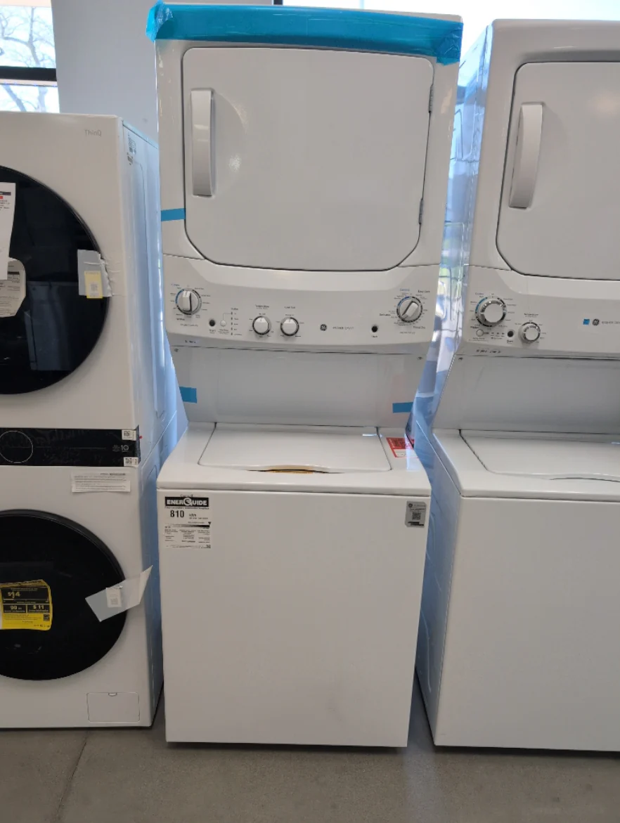 GUD27ESMMWW - LAUNDRY CENTERS - GE - Stacked Washer/Dryer - Electric - White - Open Box - Image 2