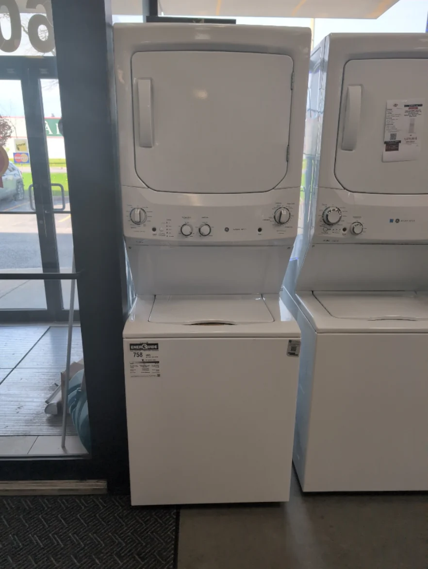 GUV27ESMWWW - LAUNDRY CENTERS - GE - Stacked Washer/Dryer - Electric - White - Open Box - Image 2
