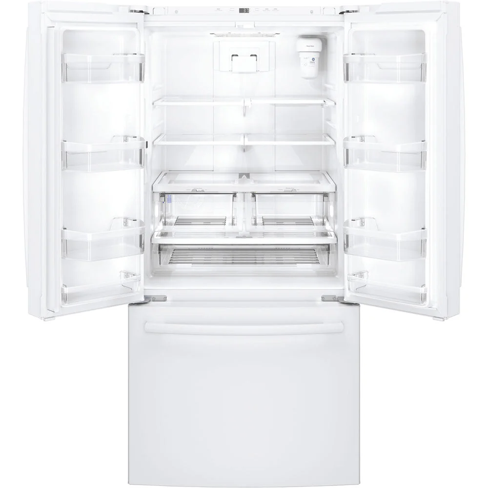GWE19JGLWW - REFRIGERATORS - GE - French 3-Door - White - Open Box - Image 3