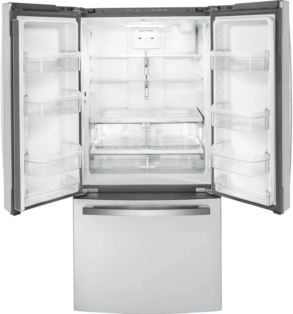 GWE19JYLFS - REFRIGERATORS - GE - French 3-Door - Stainless Steel - Open Box - Image 4