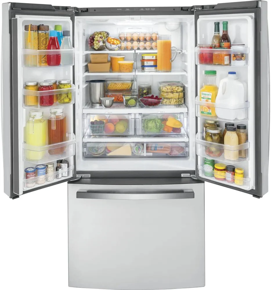 GWE19JYLFS - REFRIGERATORS - GE - French 3-Door - Stainless Steel - Open Box - Image 5