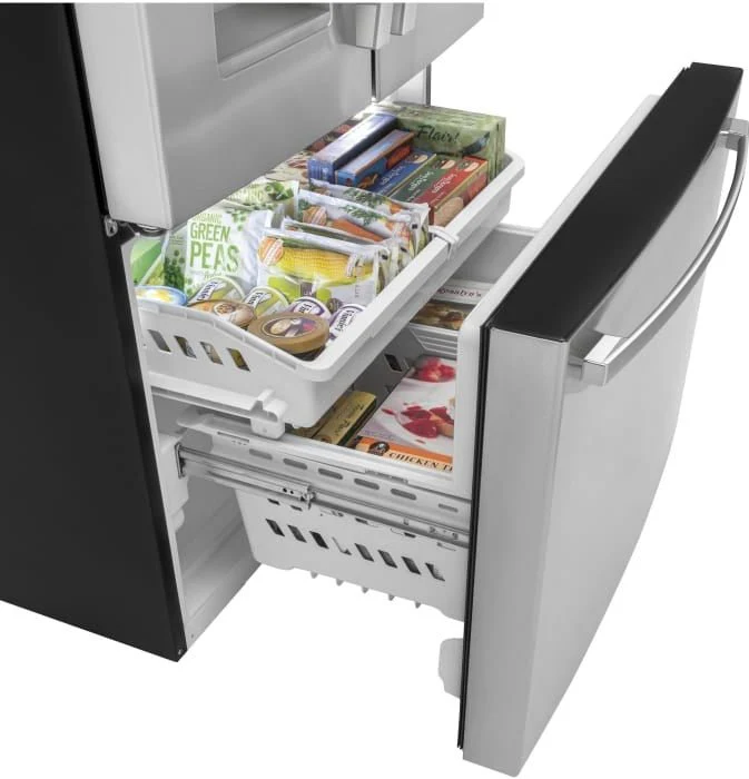 GYE21JYMFS - REFRIGERATORS - GE - French Door 3-Door - Stainless Steel - Open Box - Image 3