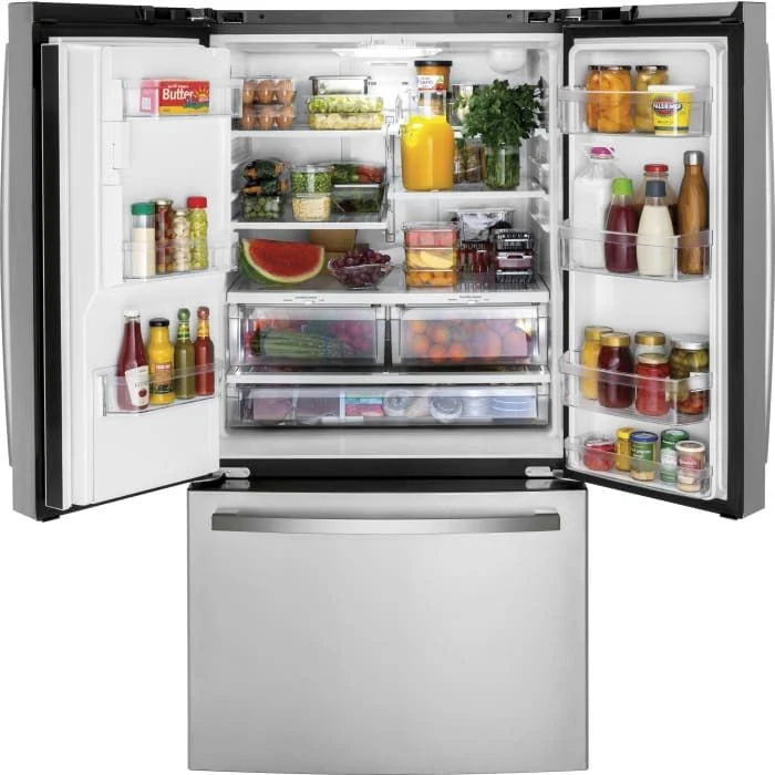 GYE21JYMFS - REFRIGERATORS - GE - French Door 3-Door - Stainless Steel - Open Box - Image 5