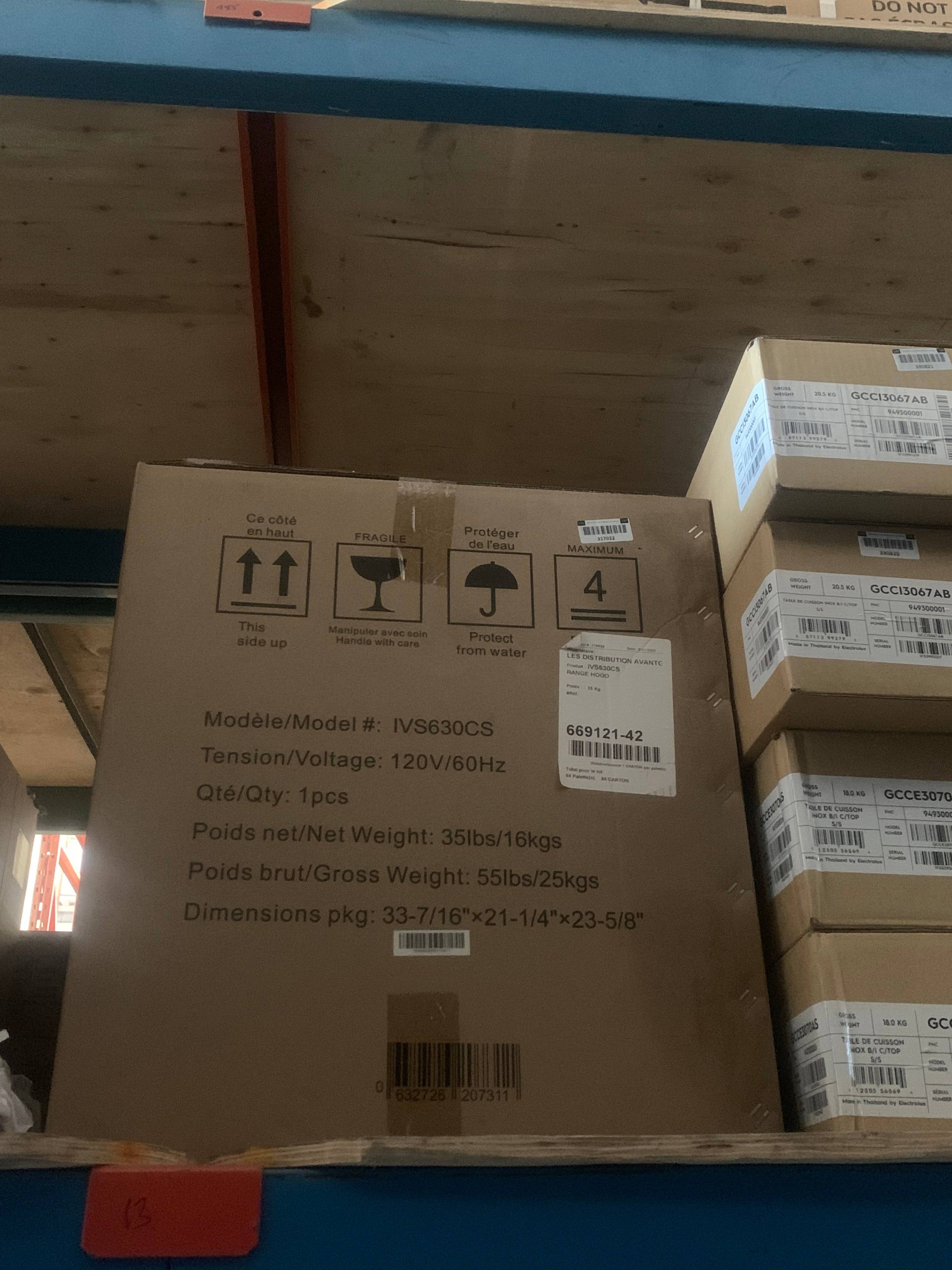 IVS630CS - VENTILATION - AVG - Range Hoods - Stainless Steel - Open Box - Image 2